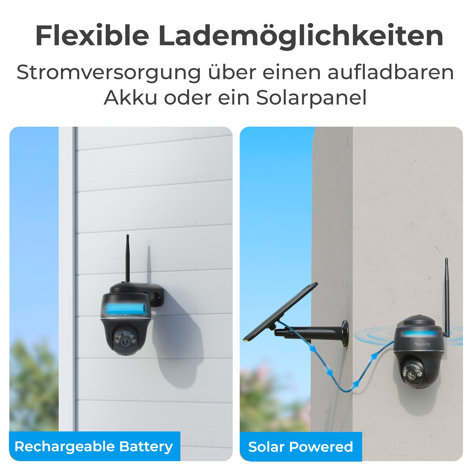 Reolink Überwachungskamera »Hub 1 + Argus Series B430-B + Solarpanel«, Außenbereich