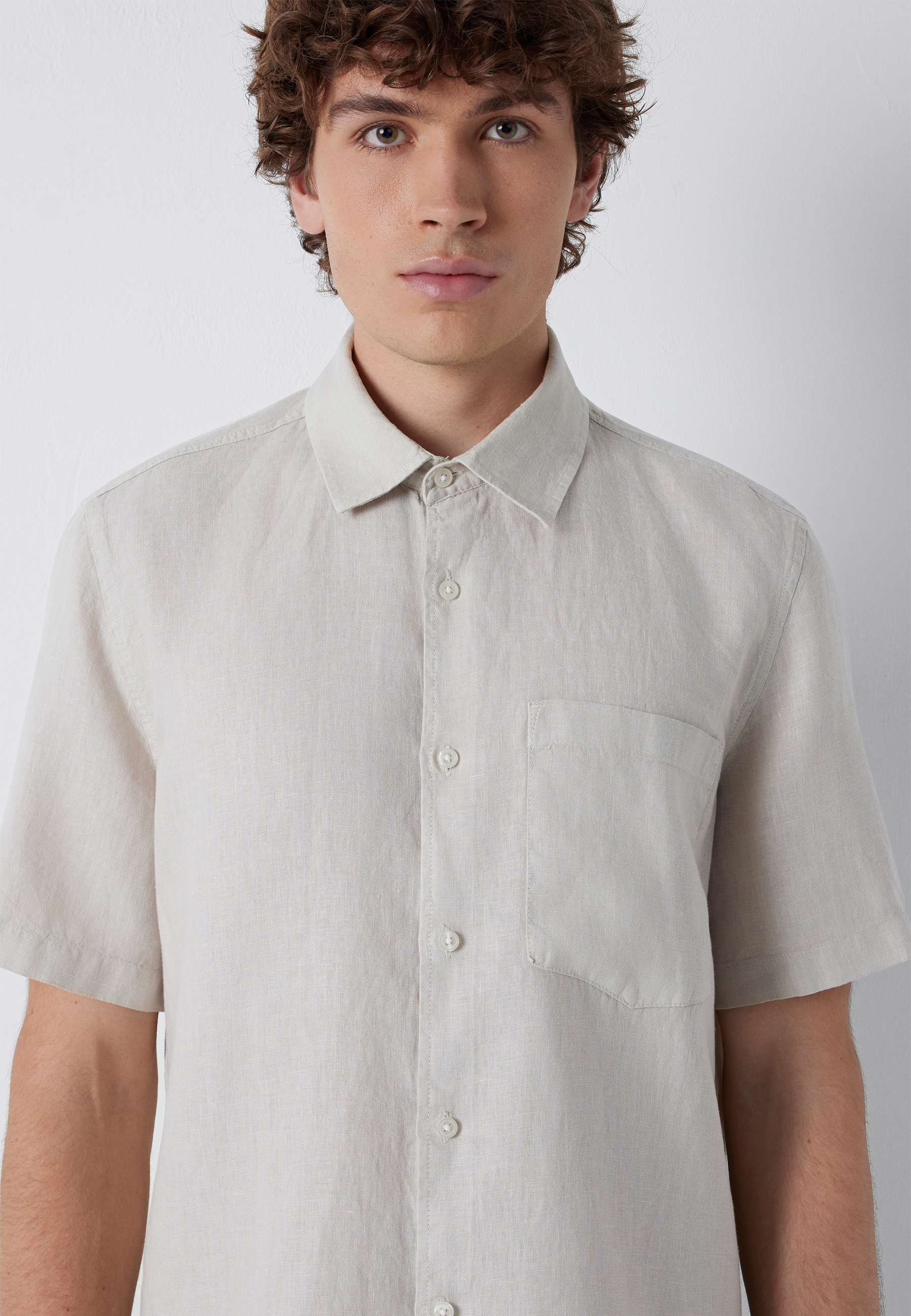 Mavi Kurzarmhemd »SHORT SLEEVE SHIRT« Leinenhemd mit Tasche