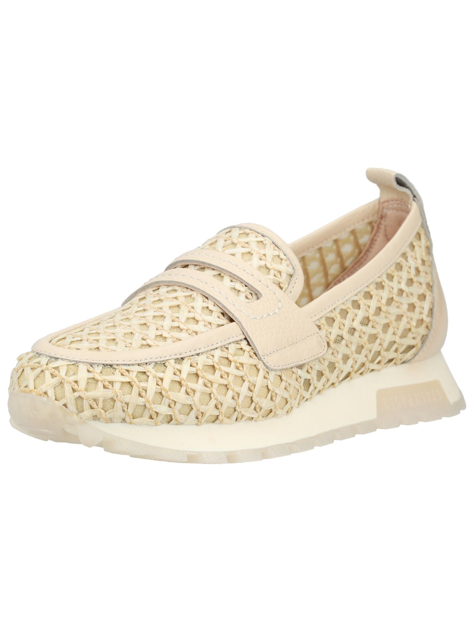 HISPANITAS Damen Sneaker "Hispanitas Sneaker Leder/Textil", Gr. 42, beige, Leder, Textil, Schuhe