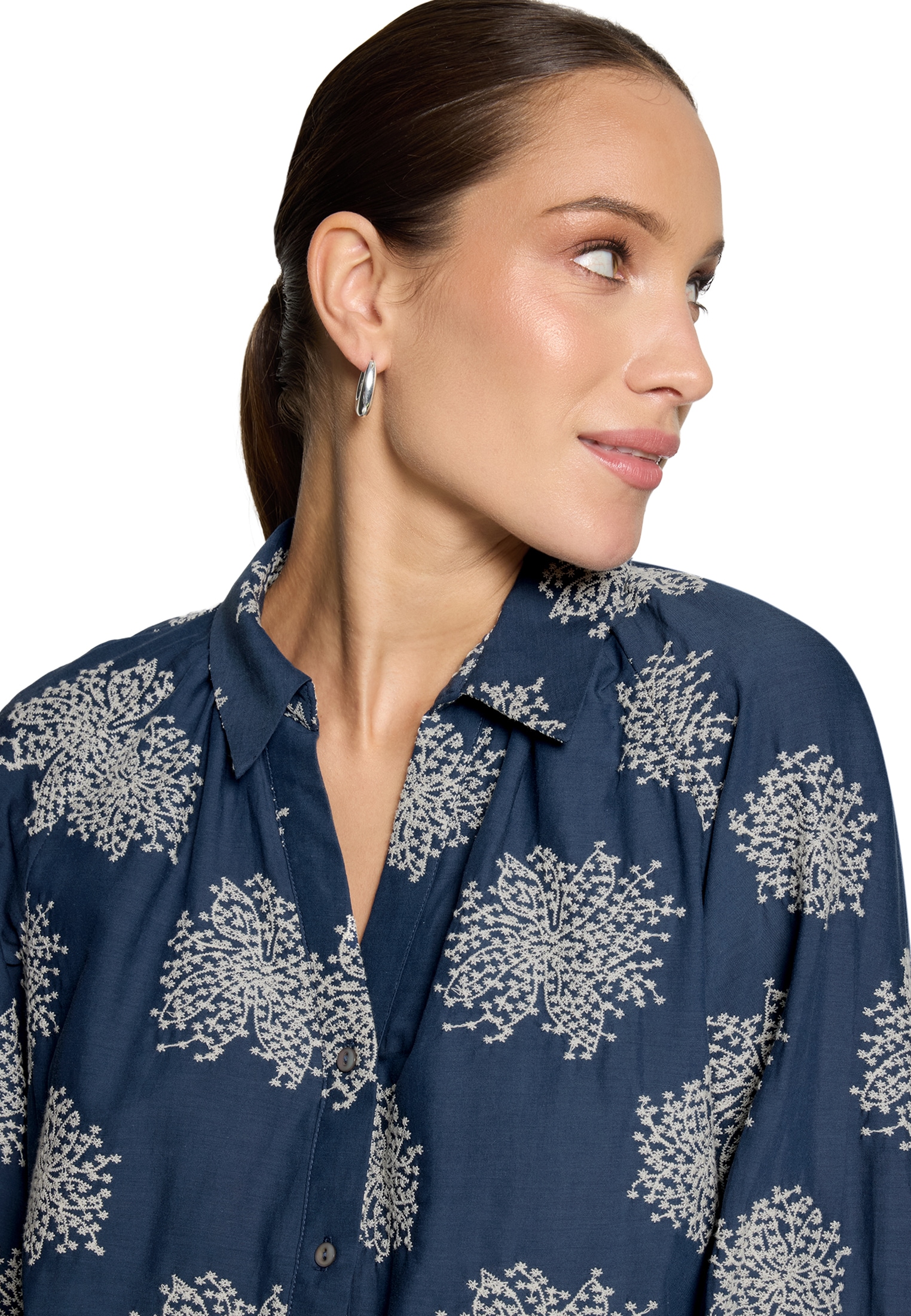 Zero Hemdbluse »Damen mit Stickerei«