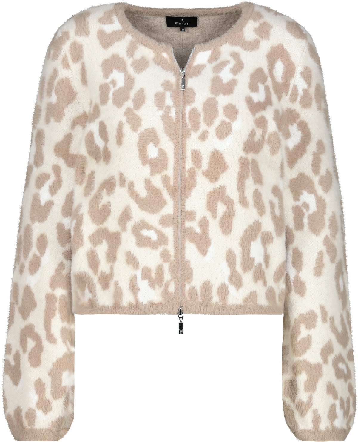 Monari Strickjacke »Jacke Strickjacke Leojacq.«, Regular fit mit Leopardenmuster