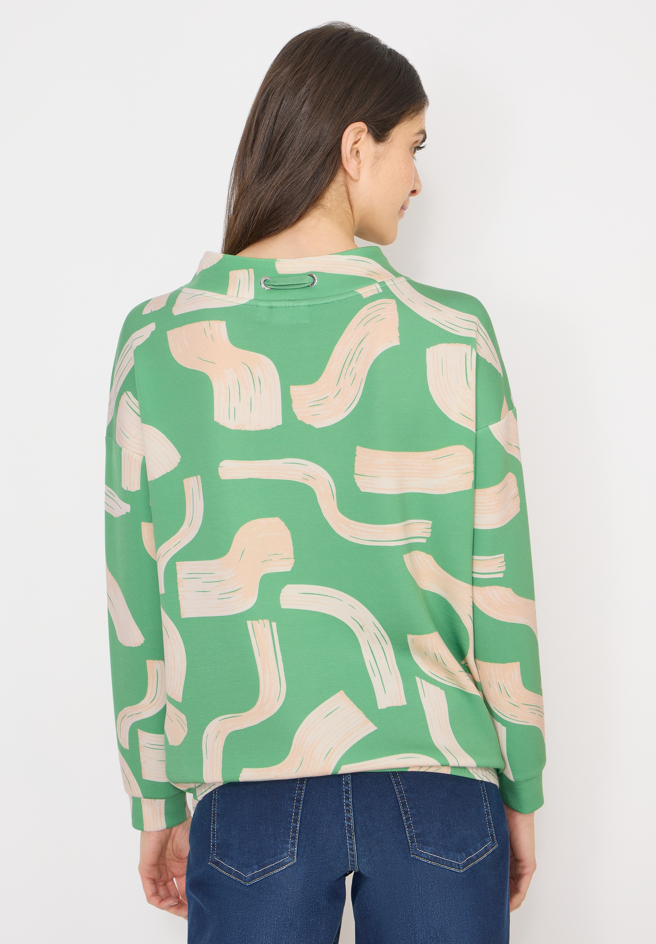 Cecil Langarmshirt mit Elastiksaum günstig online kaufen