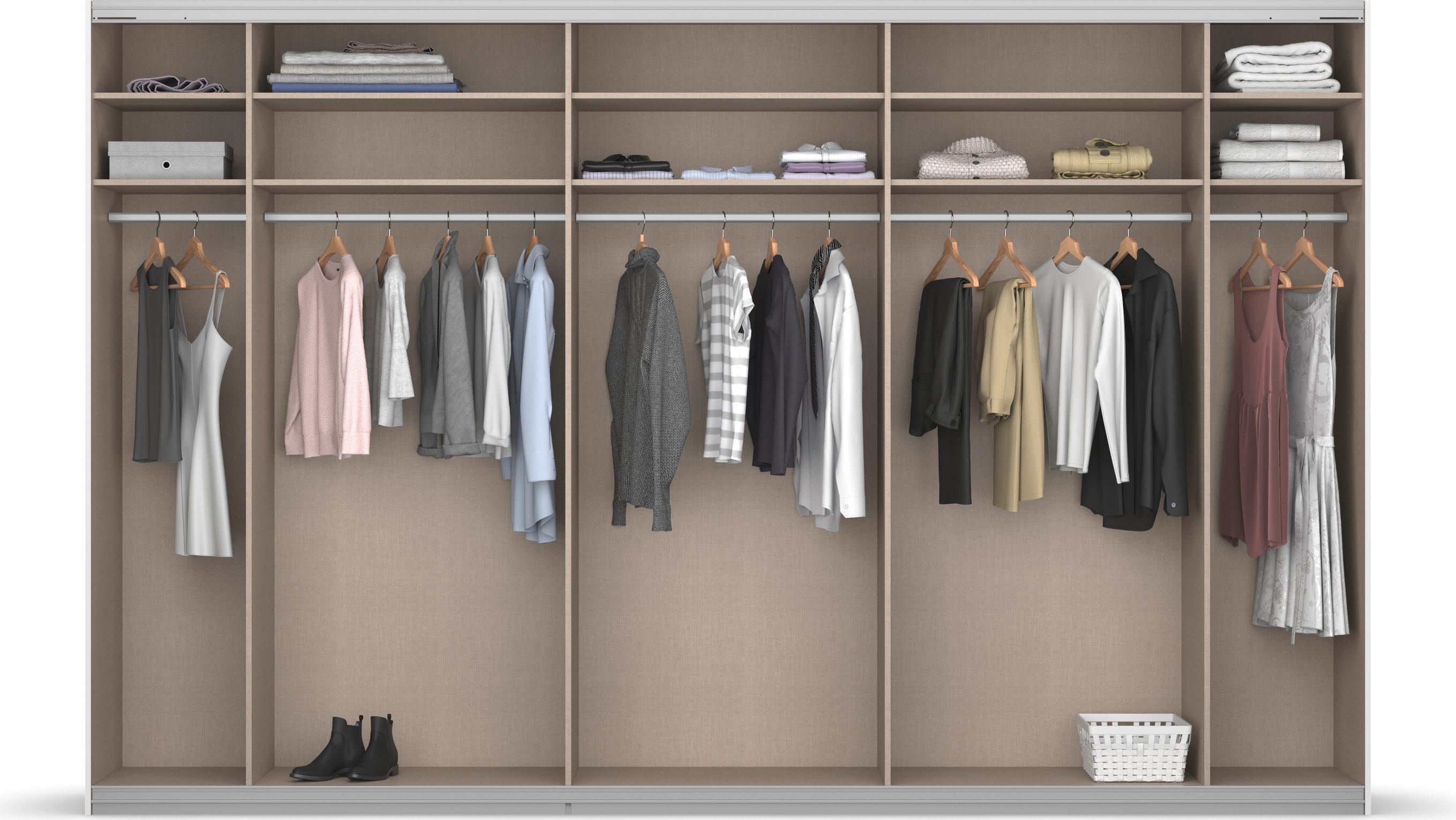 Thumbnail - rauch Schwebetürenschrank "Kleiderschrank Schrank Garderobe Wäscheschrank Ankleide OTELI" Breiten 203/271/315/360 cm Höh...