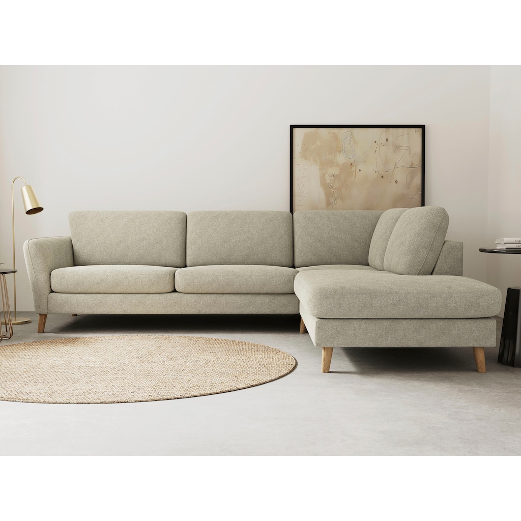 Home affaire Ecksofa »MARSEILLE 278/202 cm, Ottomane rechts/links wählbar«