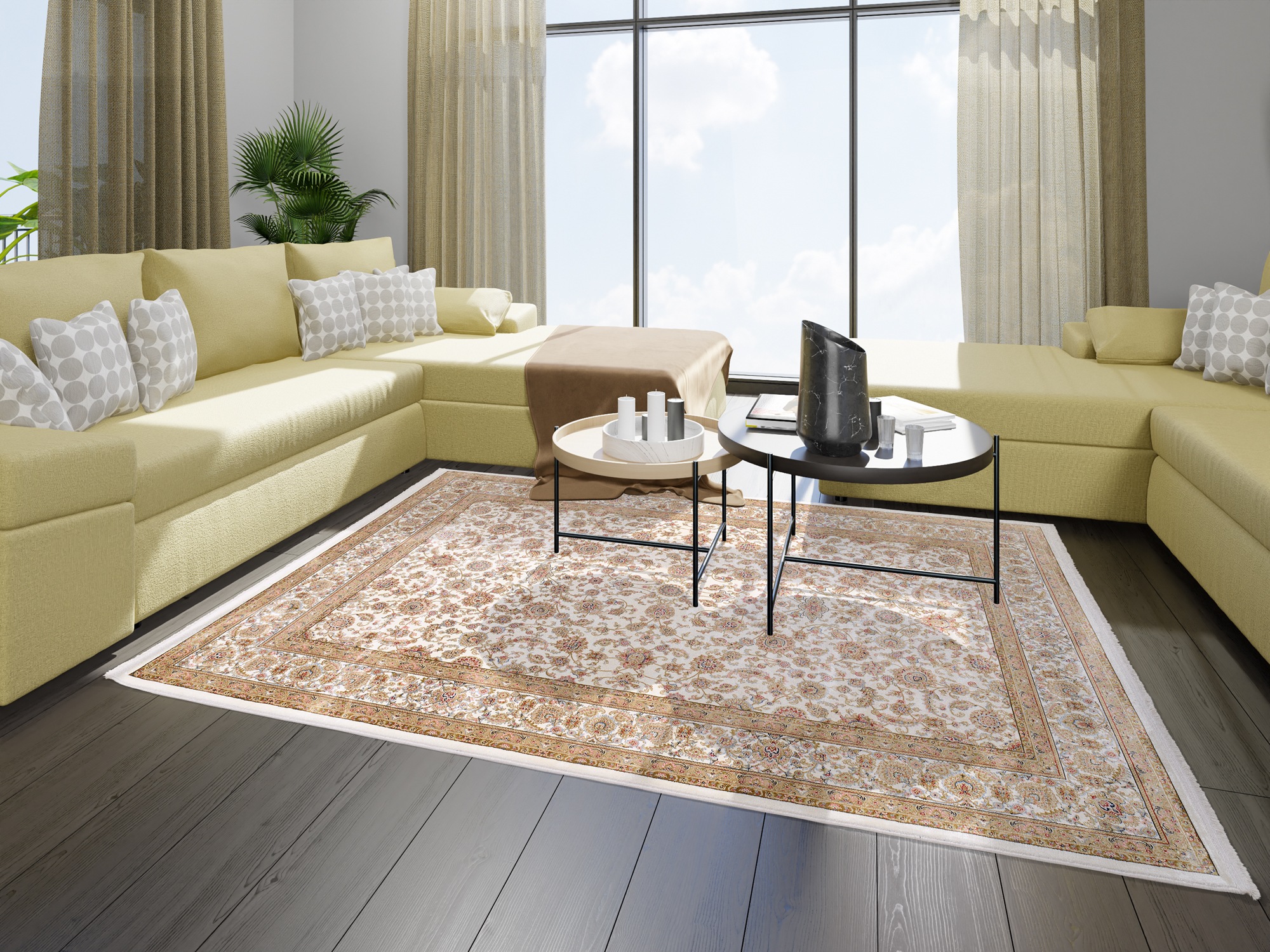 OCI DIE TEPPICHMARKE Teppich "INSPIRATION KESHAN" rechteckig 12 mm Höhe Gla günstig online kaufen