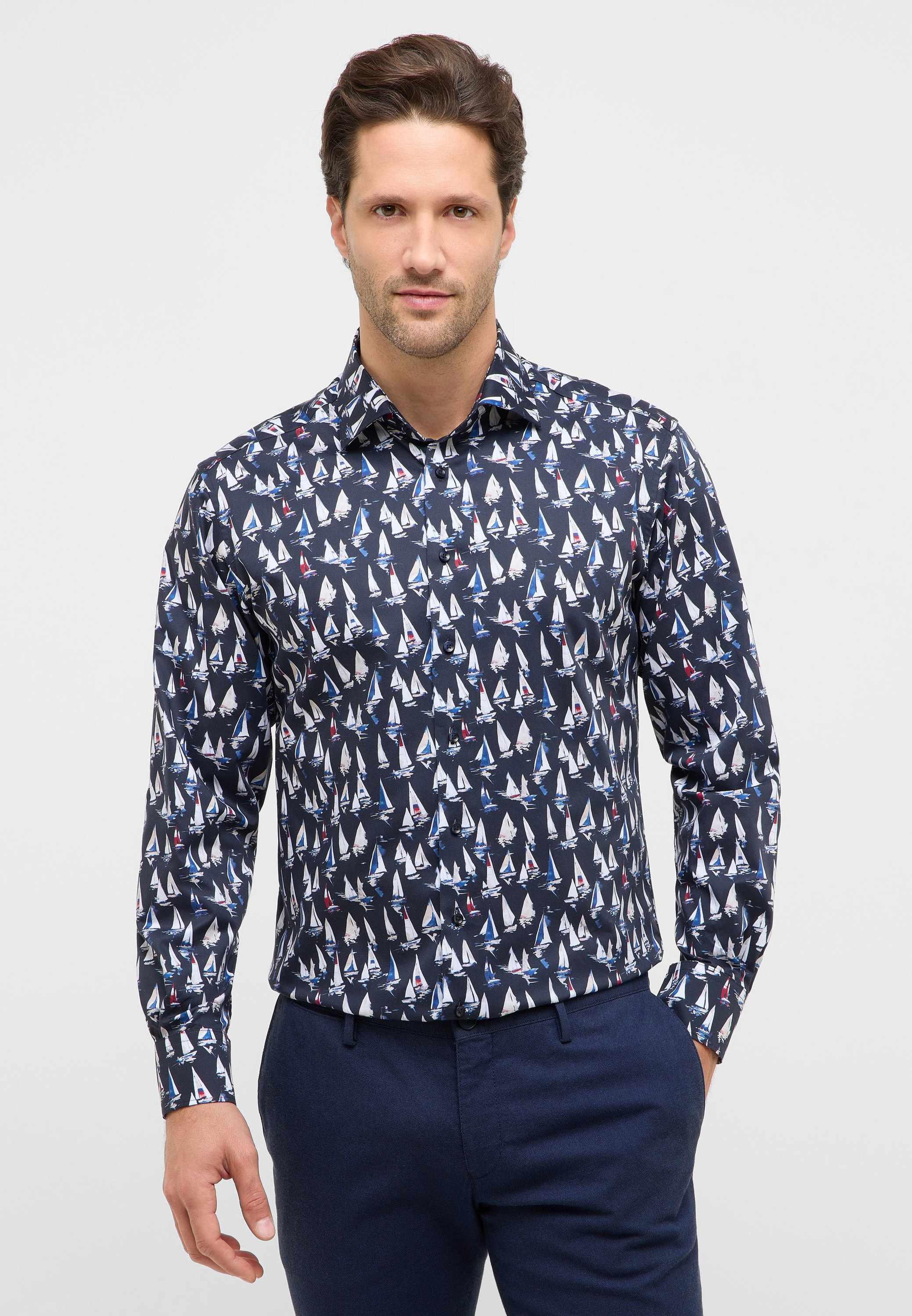 Eterna Langarmhemd "MODERN FIT" NON IRON (bügelfrei) günstig online kaufen