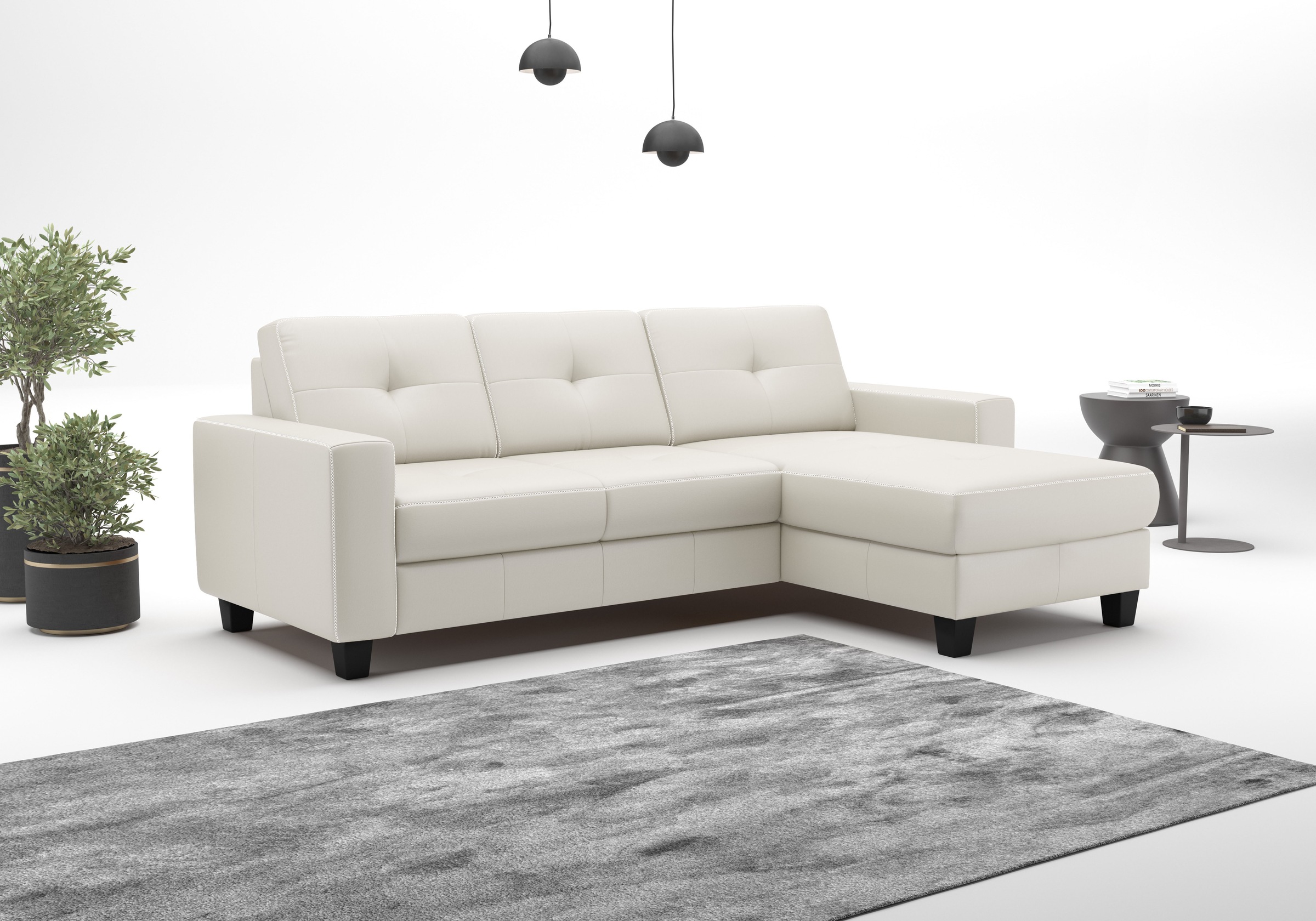 OTTO home Ecksofa "Varese" wahlweise mit Schlaffunktion und Bettkasten