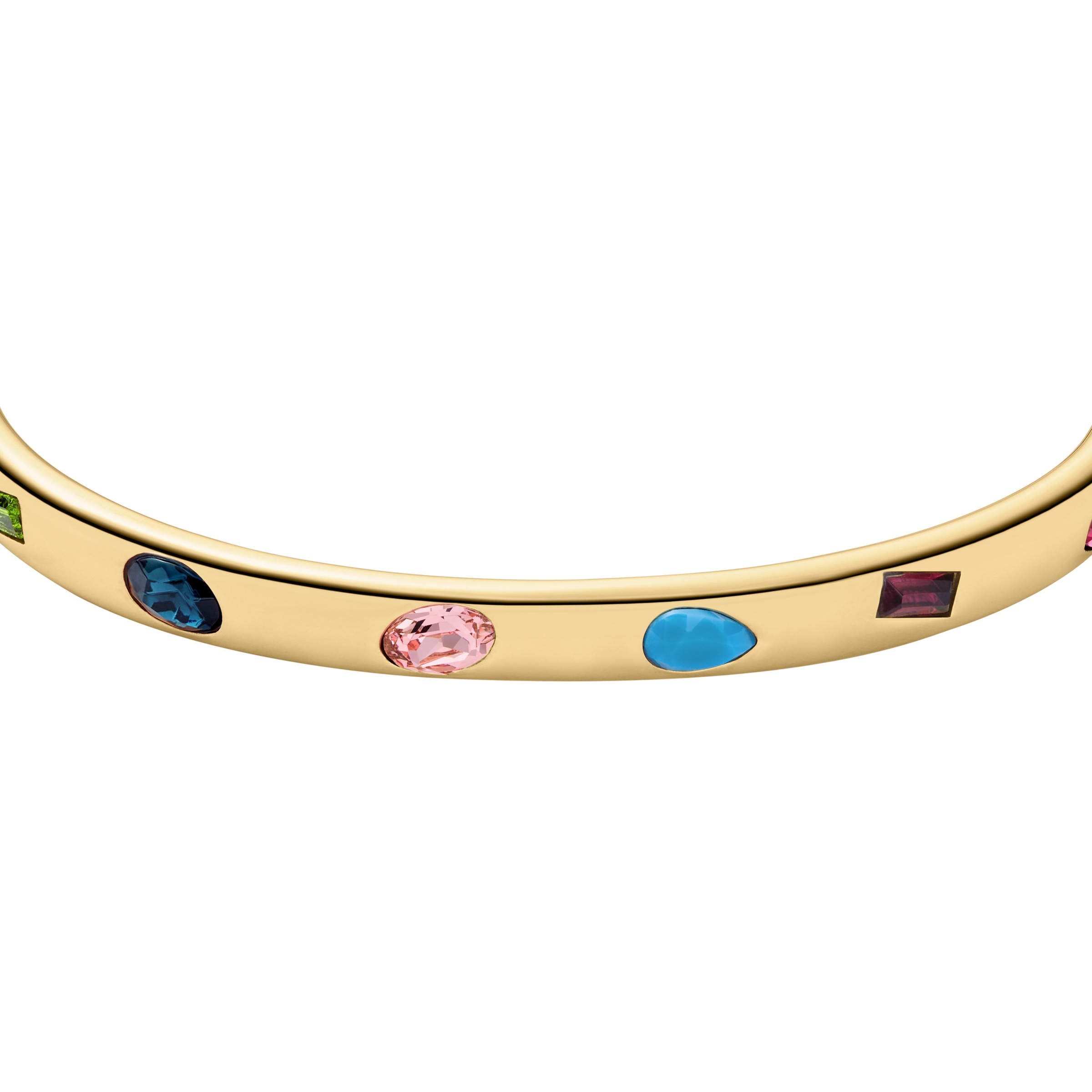 Fossil Armspange »Schmuck Geschenk Edelstahl JEWELRY«, mit Glasstein
