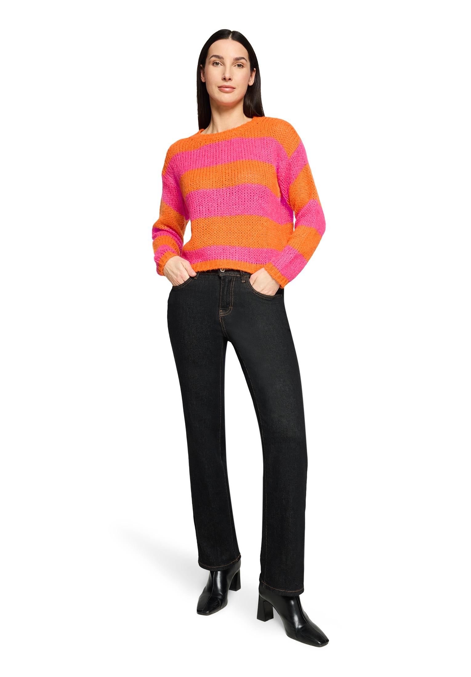 Cartoon Strickpullover »Damen mit Rundhalsausschnitt« 1 tlg.