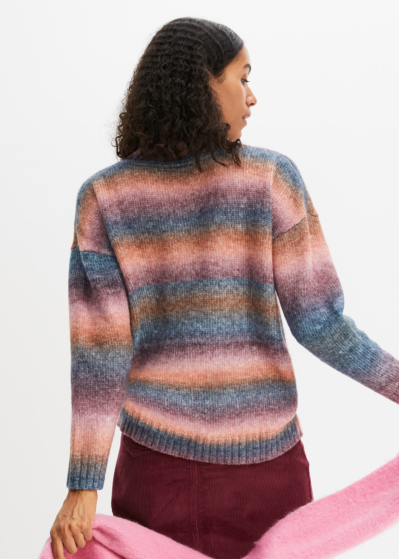 bonprix Strickpullover mit Streifen Muster