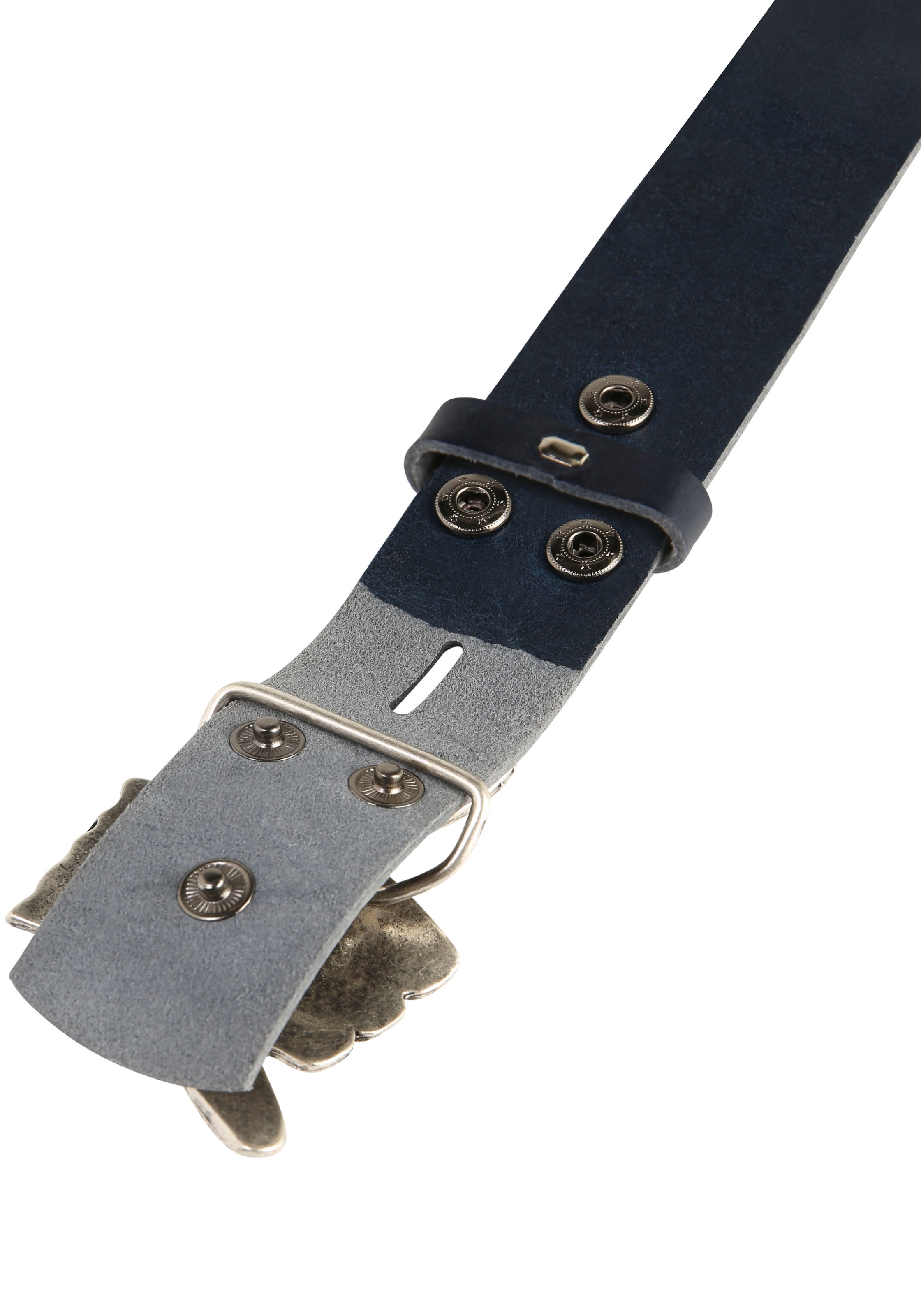 RETTUNGSRING by showroom 019° Ledergürtel, mit austauschbarer Schließe »Hang Loose Silber«