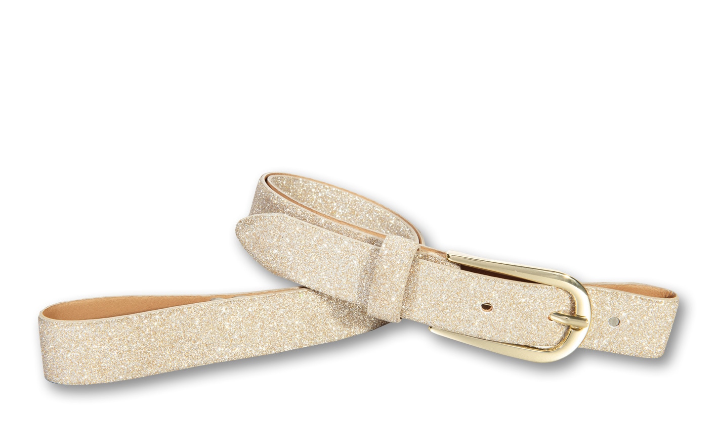 Silbergift Ledergürtel "Ledergürtel mit prickelnder Optik in schmalem Style günstig online kaufen