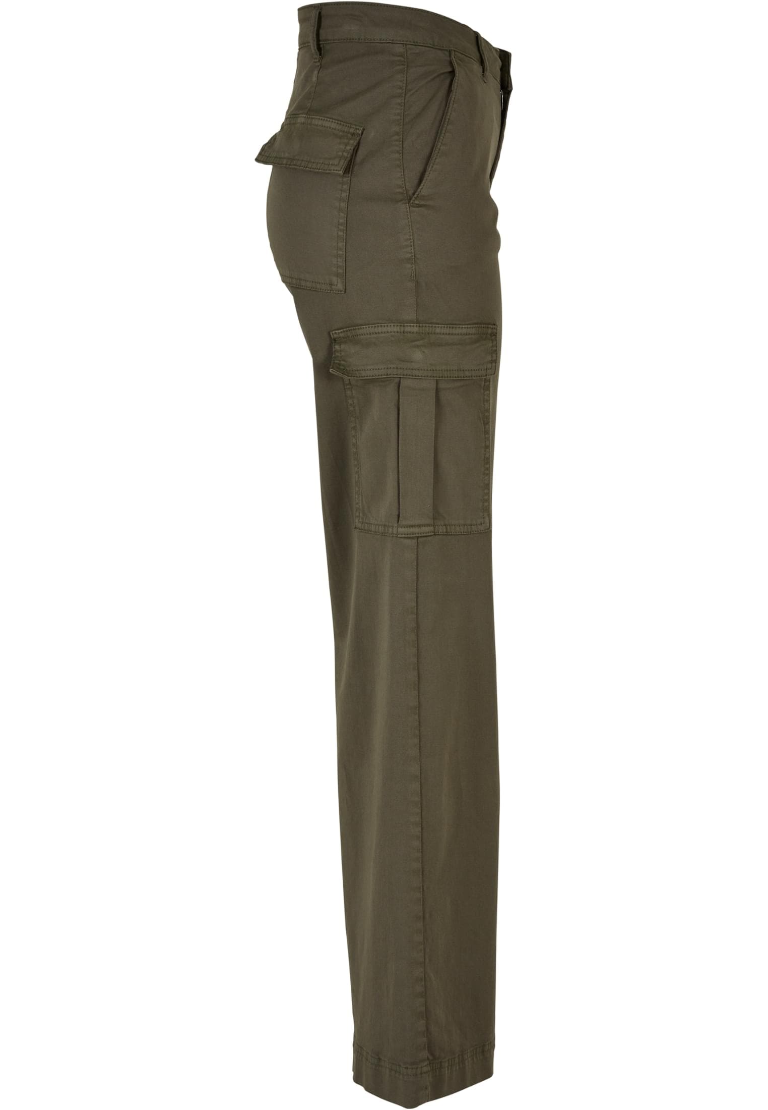 URBAN CLASSICS Stoffhose »Damen Ladies High Waist Wide Leg Twill Cargo  Pants«, (1 tlg.) für bestellen | BAUR