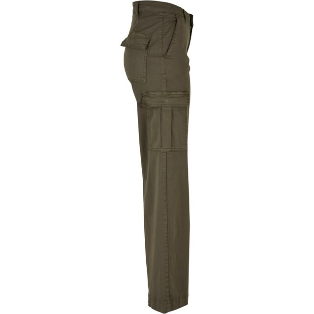 URBAN CLASSICS Stoffhose »Damen Ladies High Waist Wide Leg Twill Cargo  Pants«, (1 tlg.) für bestellen | BAUR