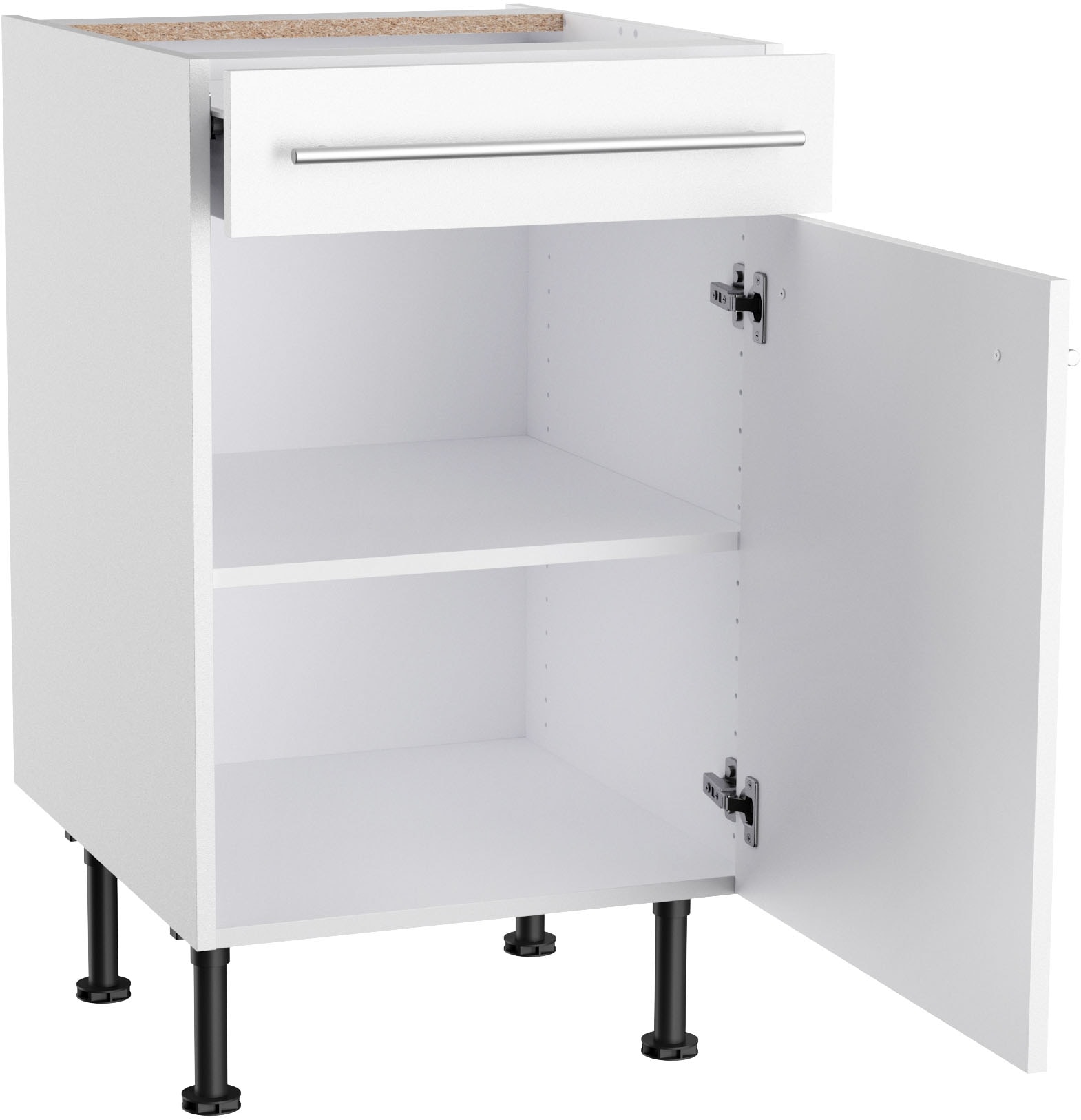 KOCHSTATION Unterschrank »KS-Bern2«, Breite 50 cm, 1 Tür, 1 Schubkasten, 1 Einlegeboden