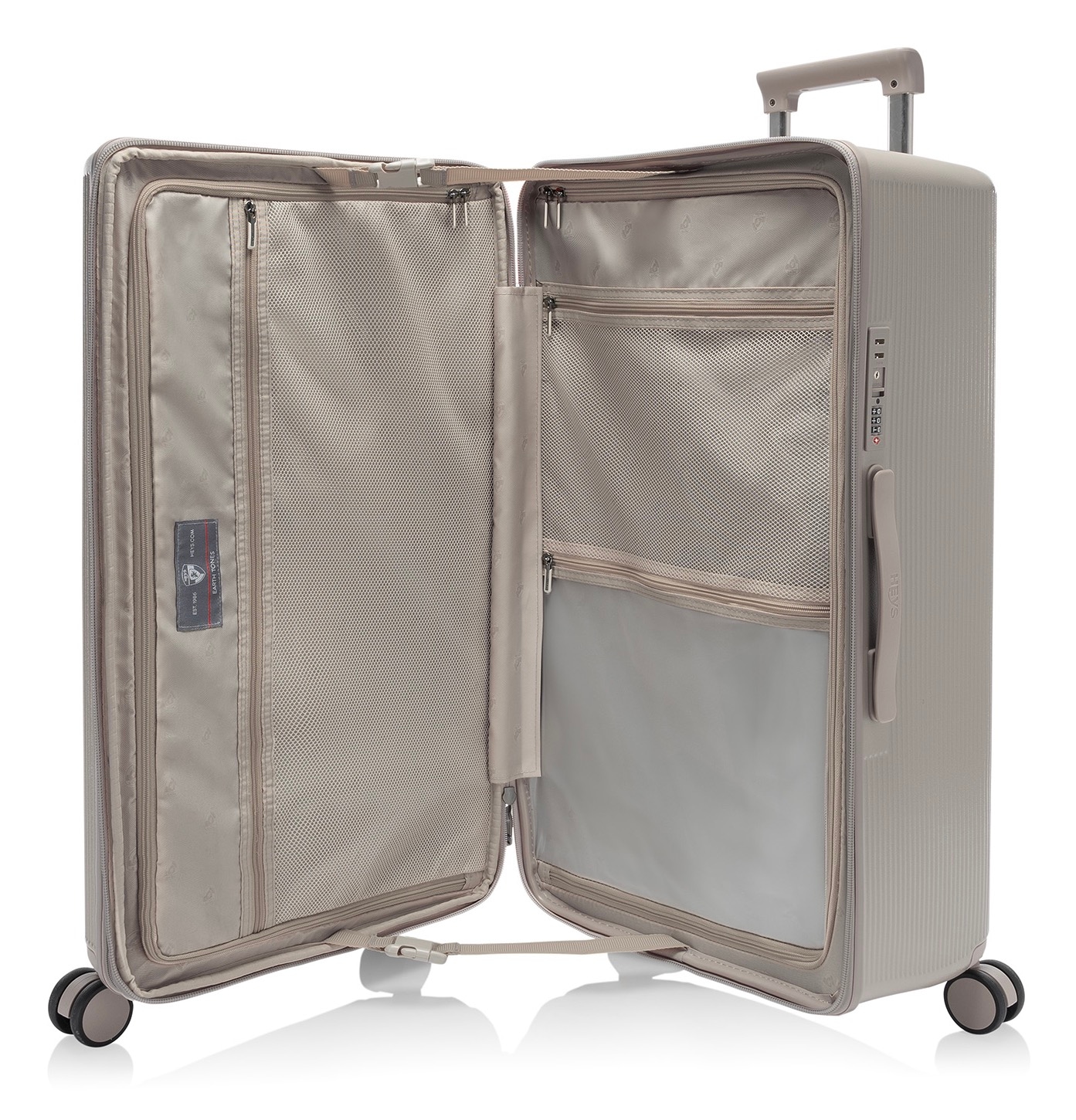 Heys Hartschalen-Trolley »Earth Tone Trunk L«, 4 Rollen, Trunk-Koffer Hartschalen-Koffer TSA-Schloss Volumenerweiterung