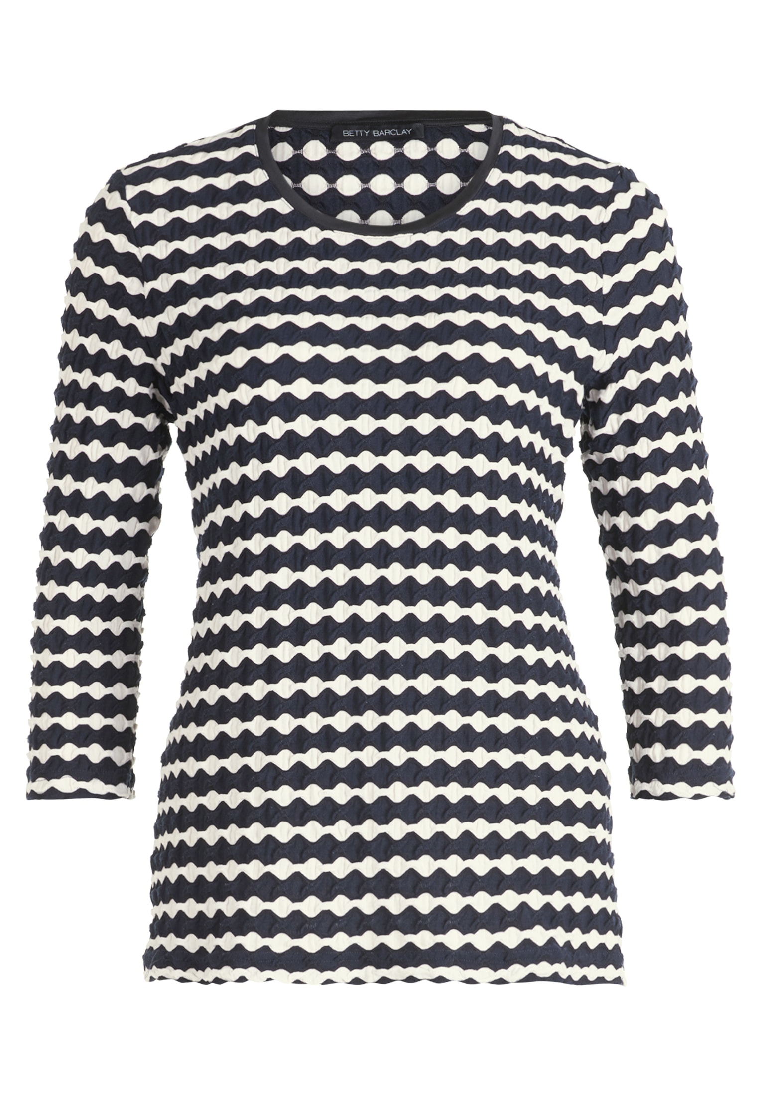 Betty Barclay 3/4-Arm-Shirt »Betty Barclay Basic Shirt mit Rundhalsausschnitt«, (1 tlg.), Material