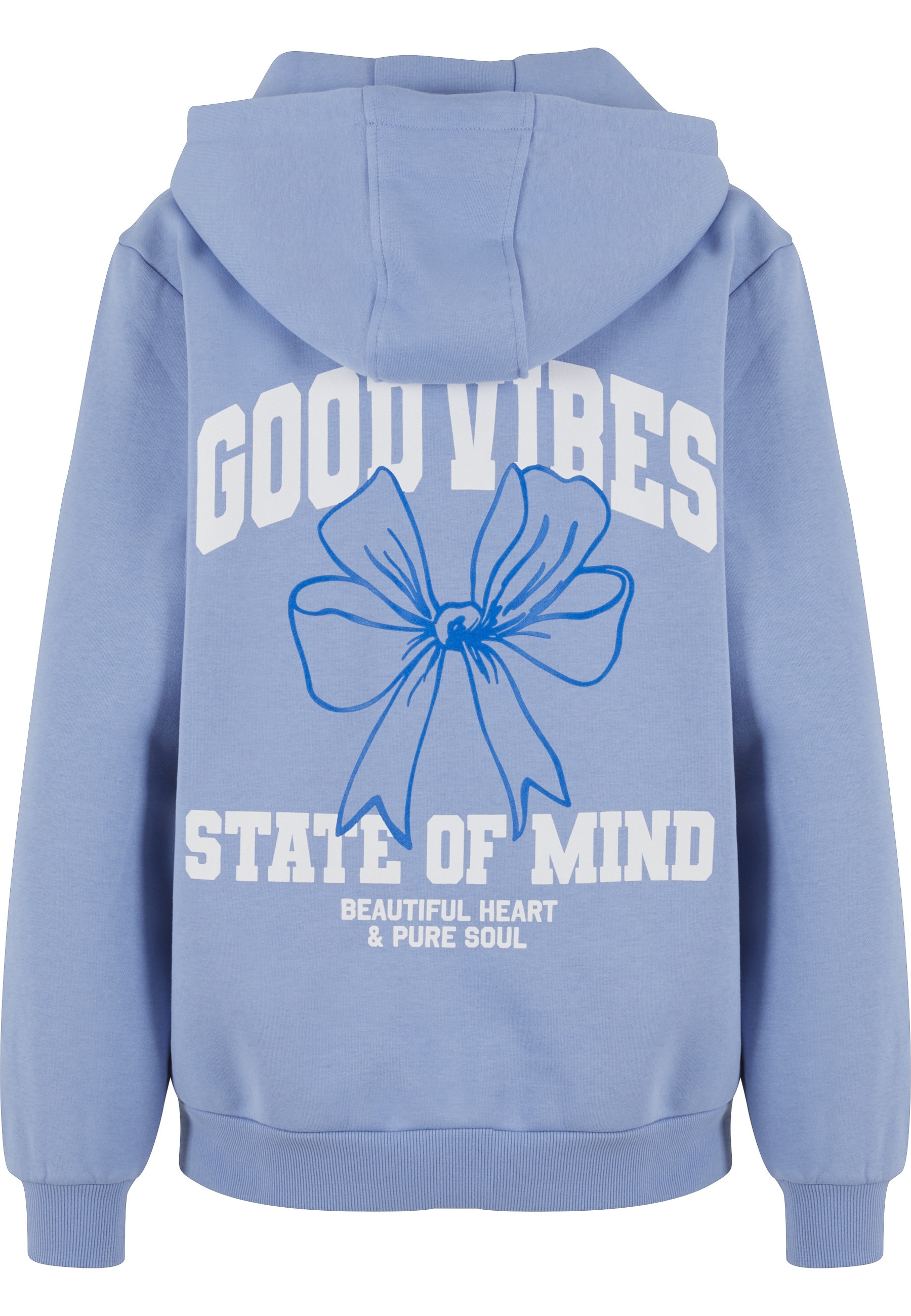 Miss Tee Kapuzenpullover »Miss Tee Good Vibes Bow Ladies Fluffy Hoody« 1