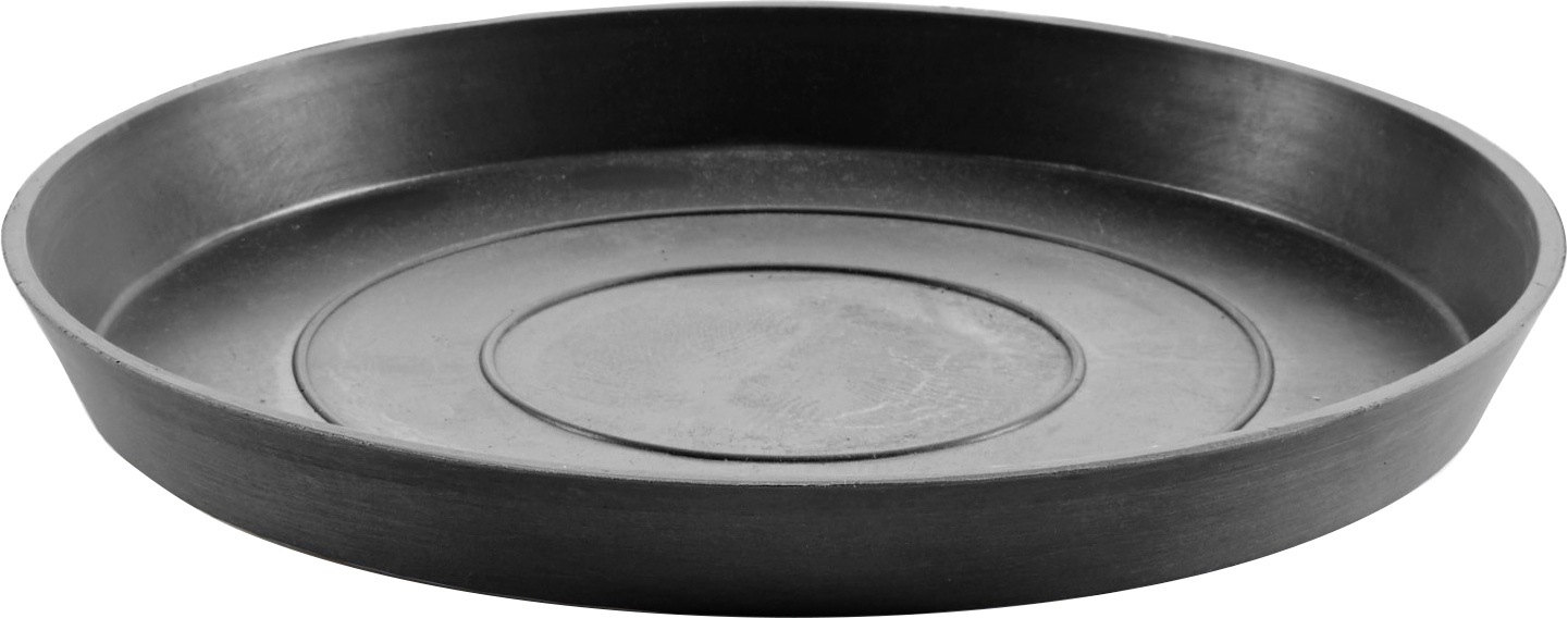 ECOPOTS Blumentopfuntersetzer "ROUND SAUCER Dark Grey", BxTxH: 28,7x28,7x3 cm