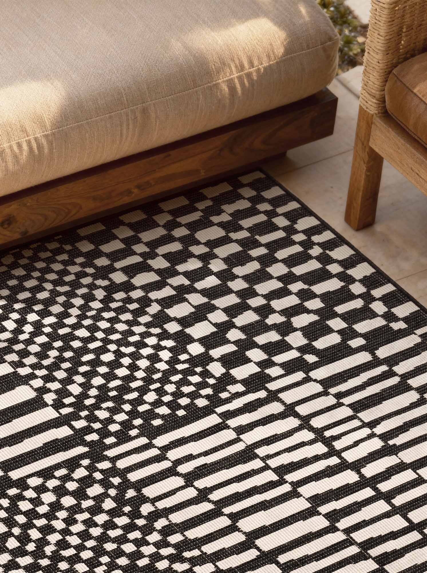 Ted Baker Teppich »Barkham« rechteckig 8 mm Höhe Designteppich, Wetterfest, Pflegeleicht, Modern, Wohnzimmer, Terrasse