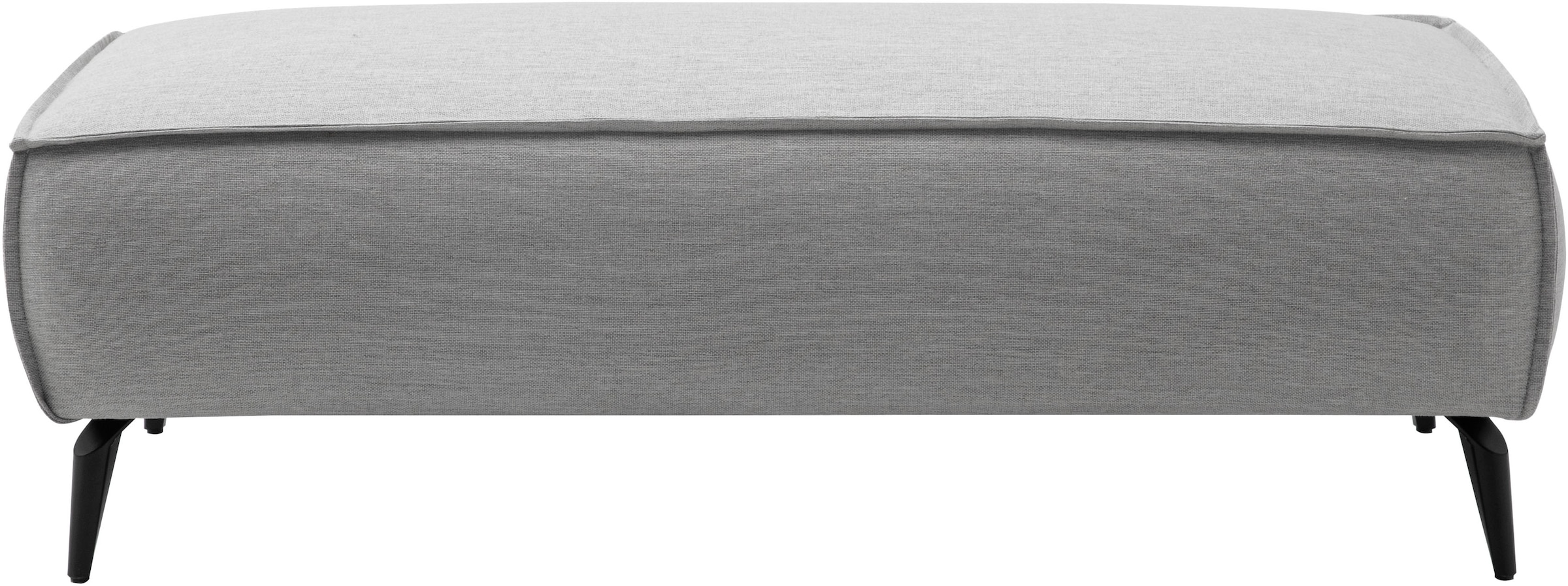 OTTO home Wohnlandschaft »TVINNU Leinenoptik, 354, mit Hocker« Recamiere rechts/links, stellbar zum Schlafsofa (Krokodilverbinder)