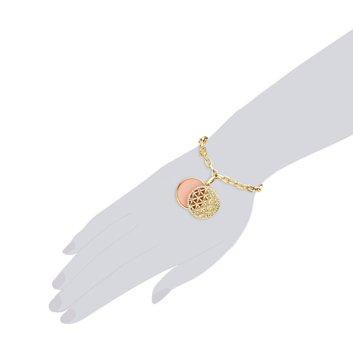 Lulu & Jane Gliederarmband »AV140« mit Resin