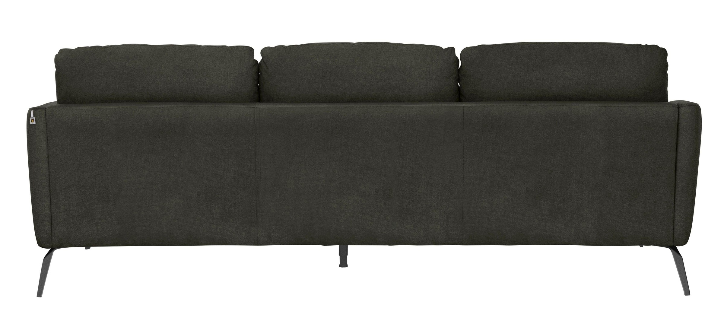 W.SCHILLIG Big-Sofa »softy«, mit dekorativer Heftung im Sitz, Füße schwarz pulverbeschichtet