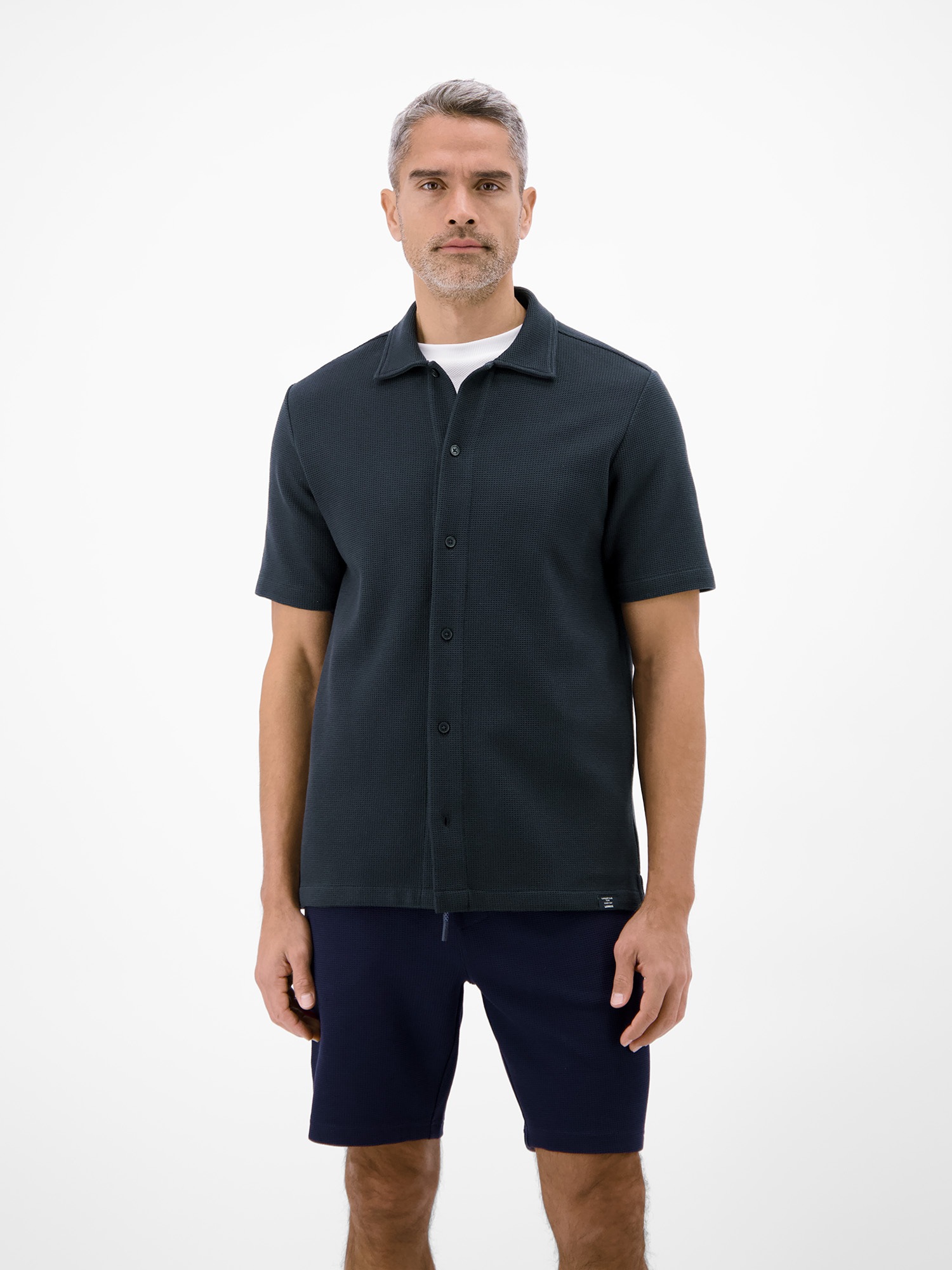 Thumbnail - LERROS Poloshirt "Poloshirt mit durchgehender Knopfleiste, unifarben"