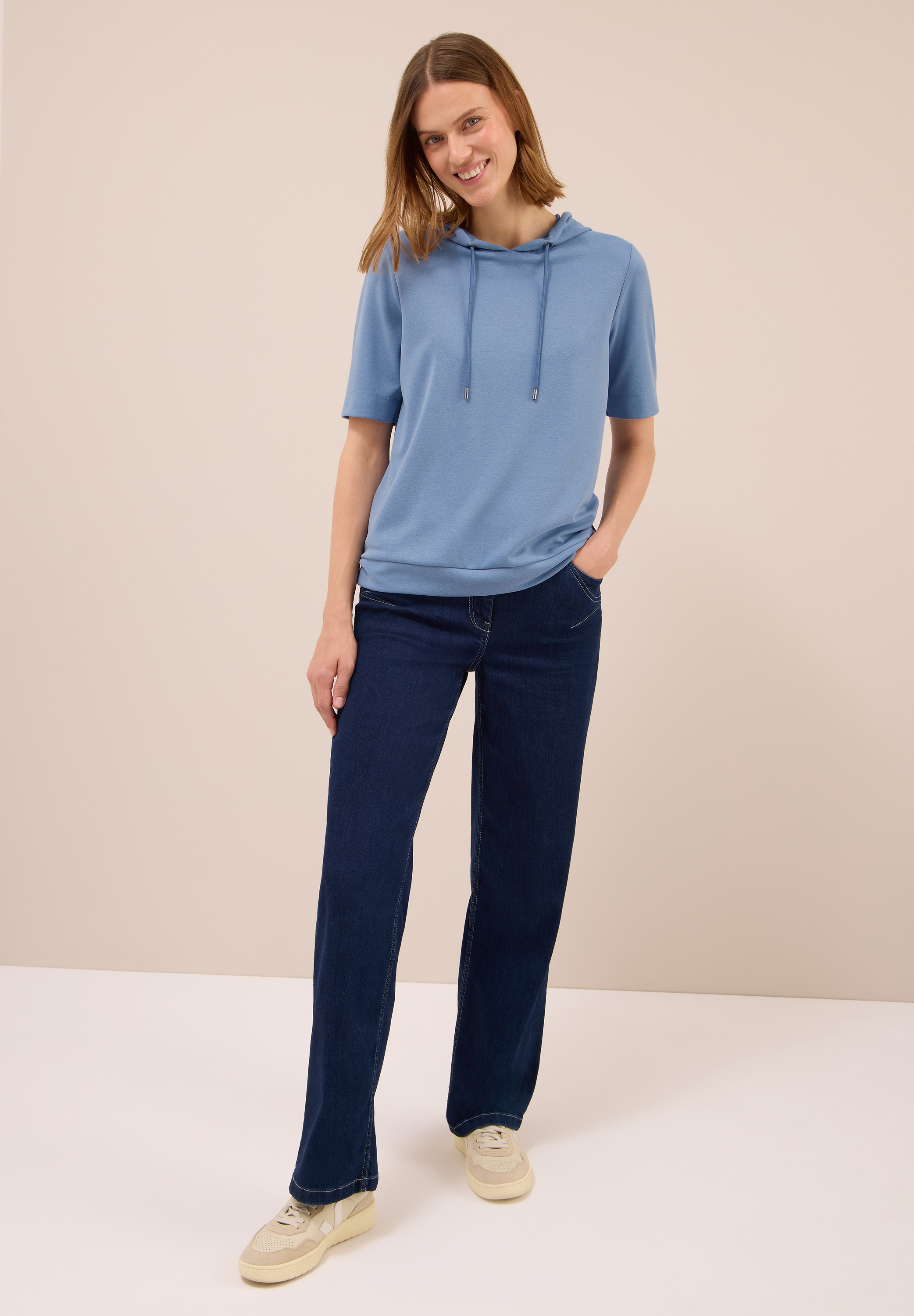 Thumbnail - Cecil Kapuzenshirt, mit Kapuze mit Tunnelzugband