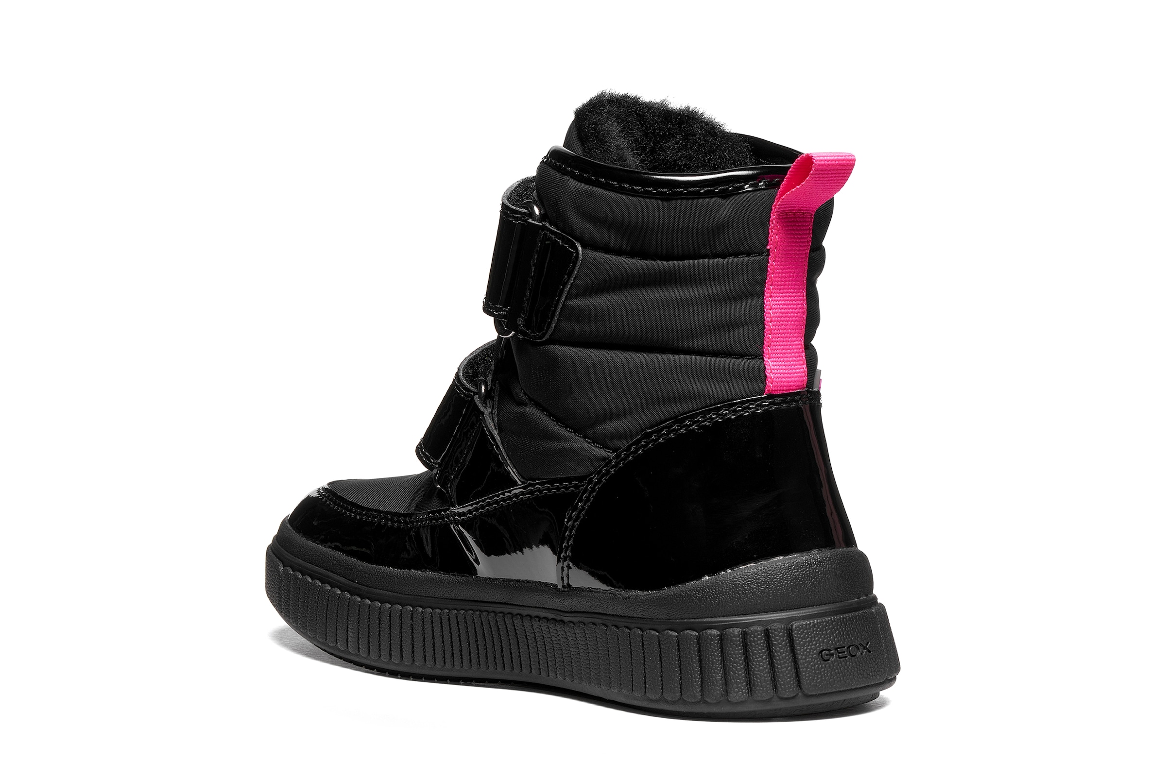 Geox Winterboots »J LAQUINNY GIRL B AB«  Klettboots, Winterstiefel mit Warmfutter, Größenschablone zum Download