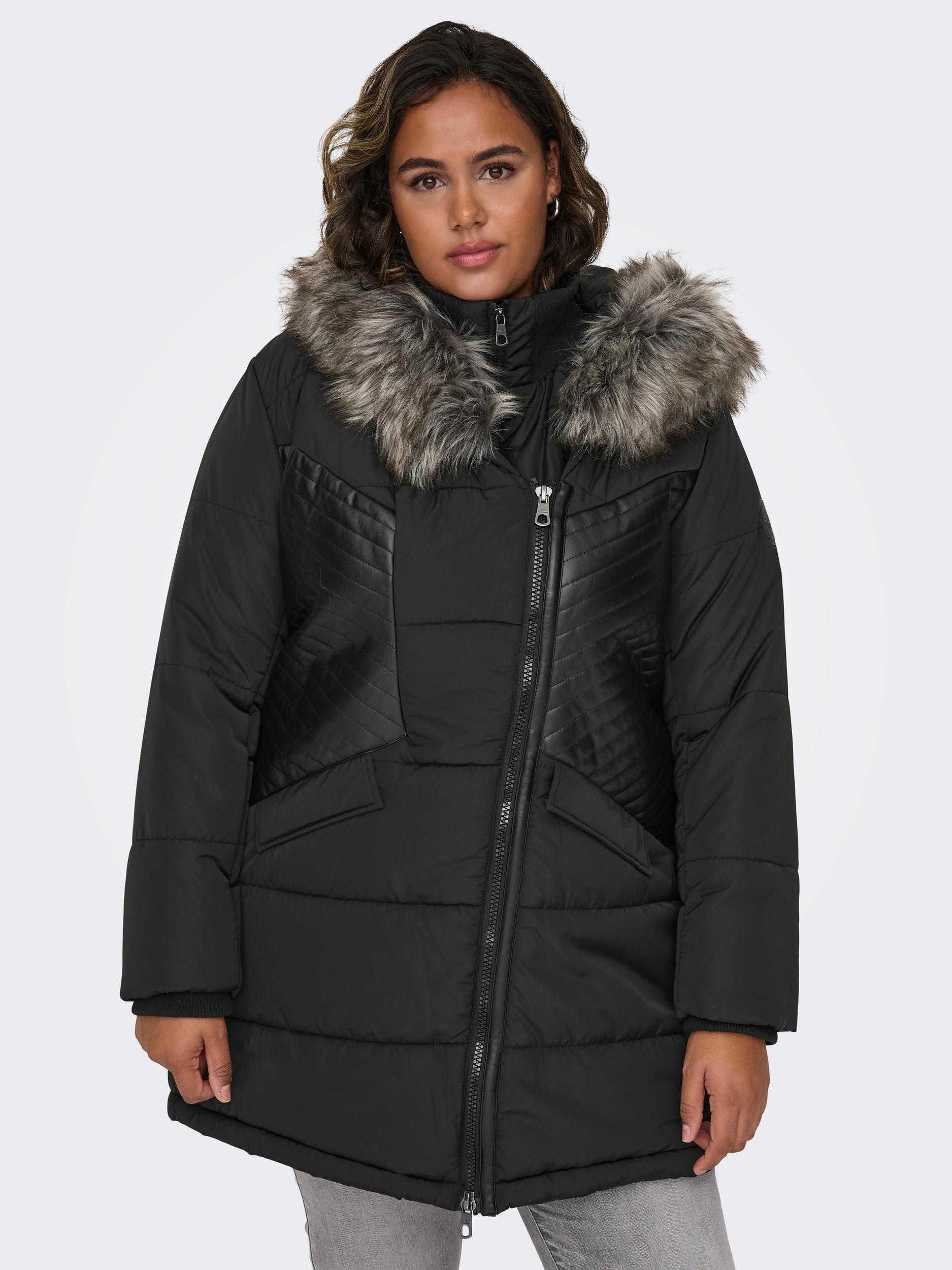 ONLY CARMAKOMA Steppjacke »CARLITTA FUR HOOD COAT CC ...