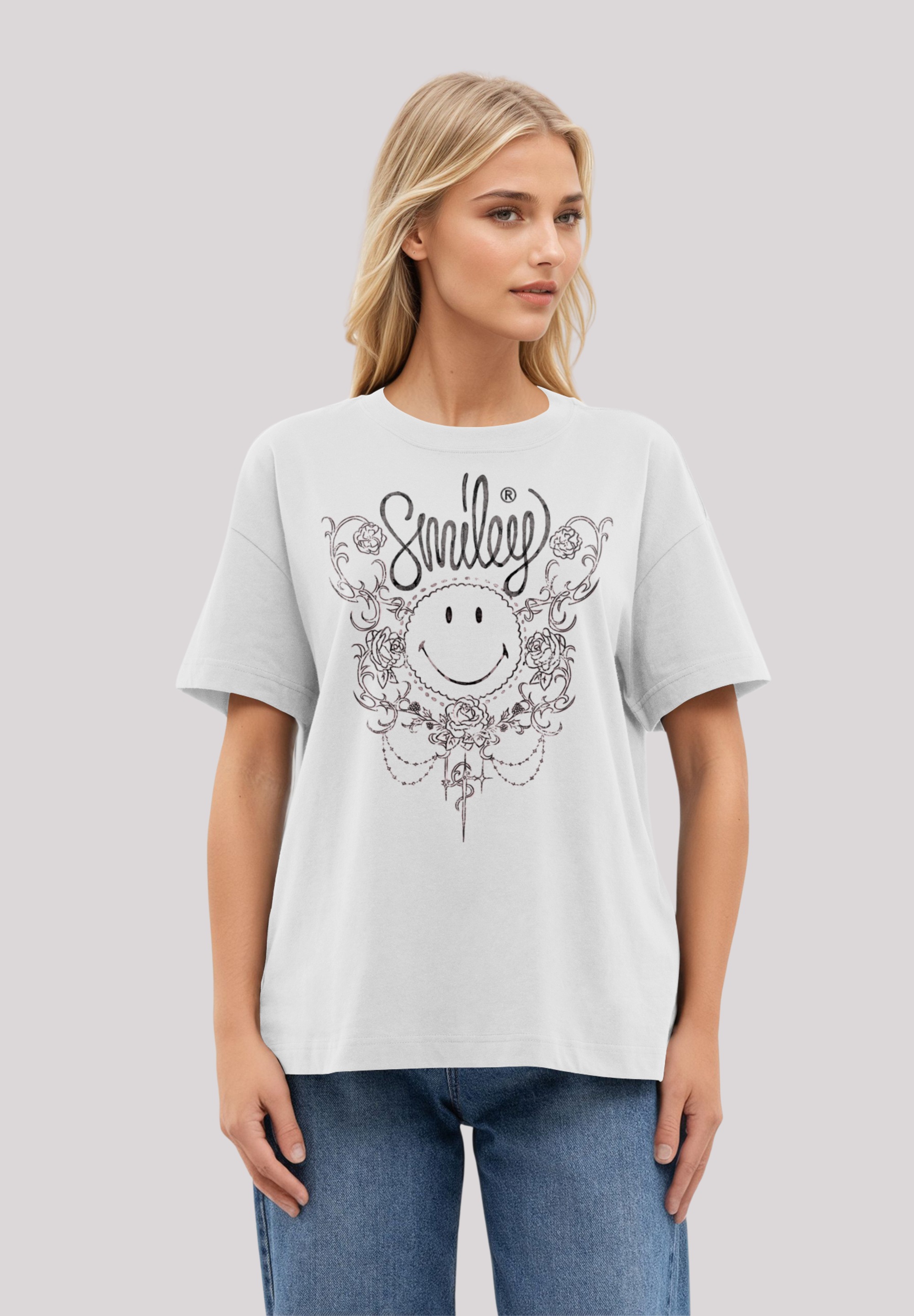 F4NT4STIC T-Shirt "Smiley Originals Flower Spring", Premium Qualität günstig online kaufen