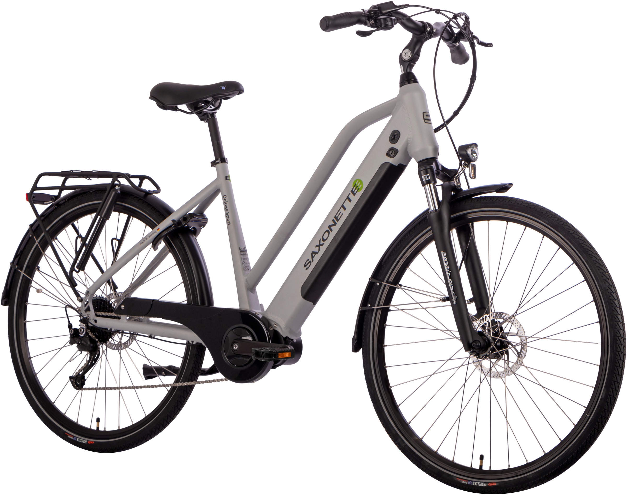 SAXONETTE Deluxe Sport Lady Gang Trekking E-Bike Scheibenbremsen
