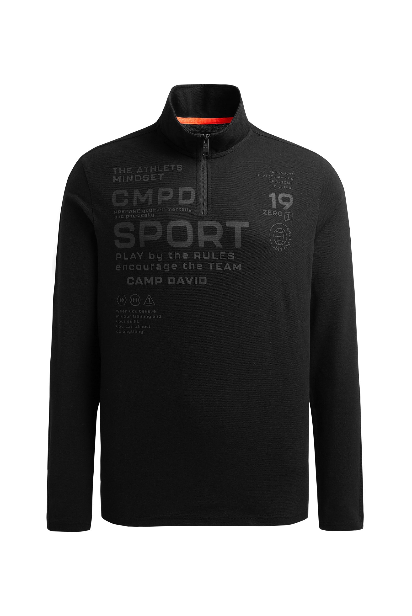 CAMP DAVID Langarmshirt, mit Baumwolle