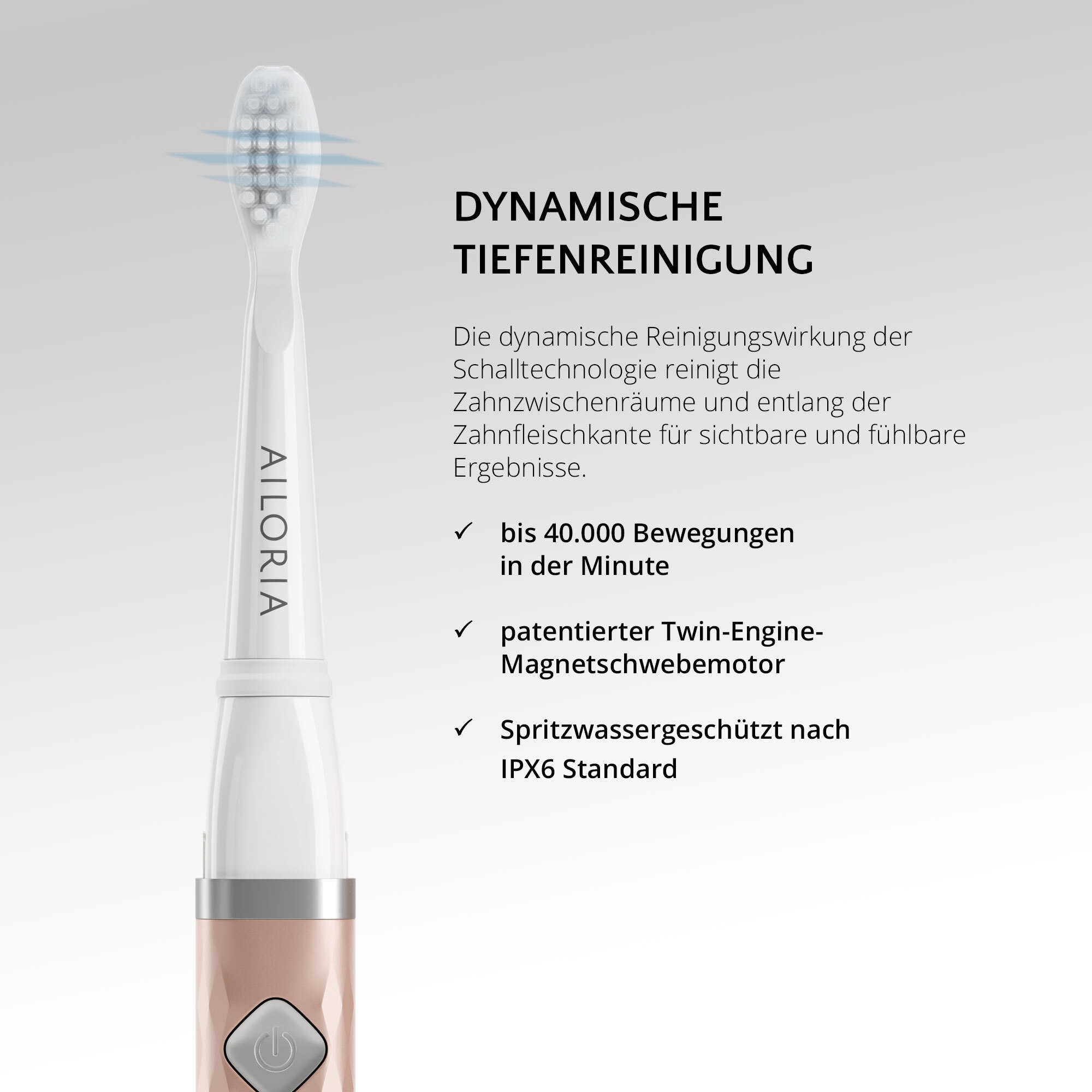 AILORIA Schallzahnbürste »USB-Schallzahnbürste FLASH TRAVEL«