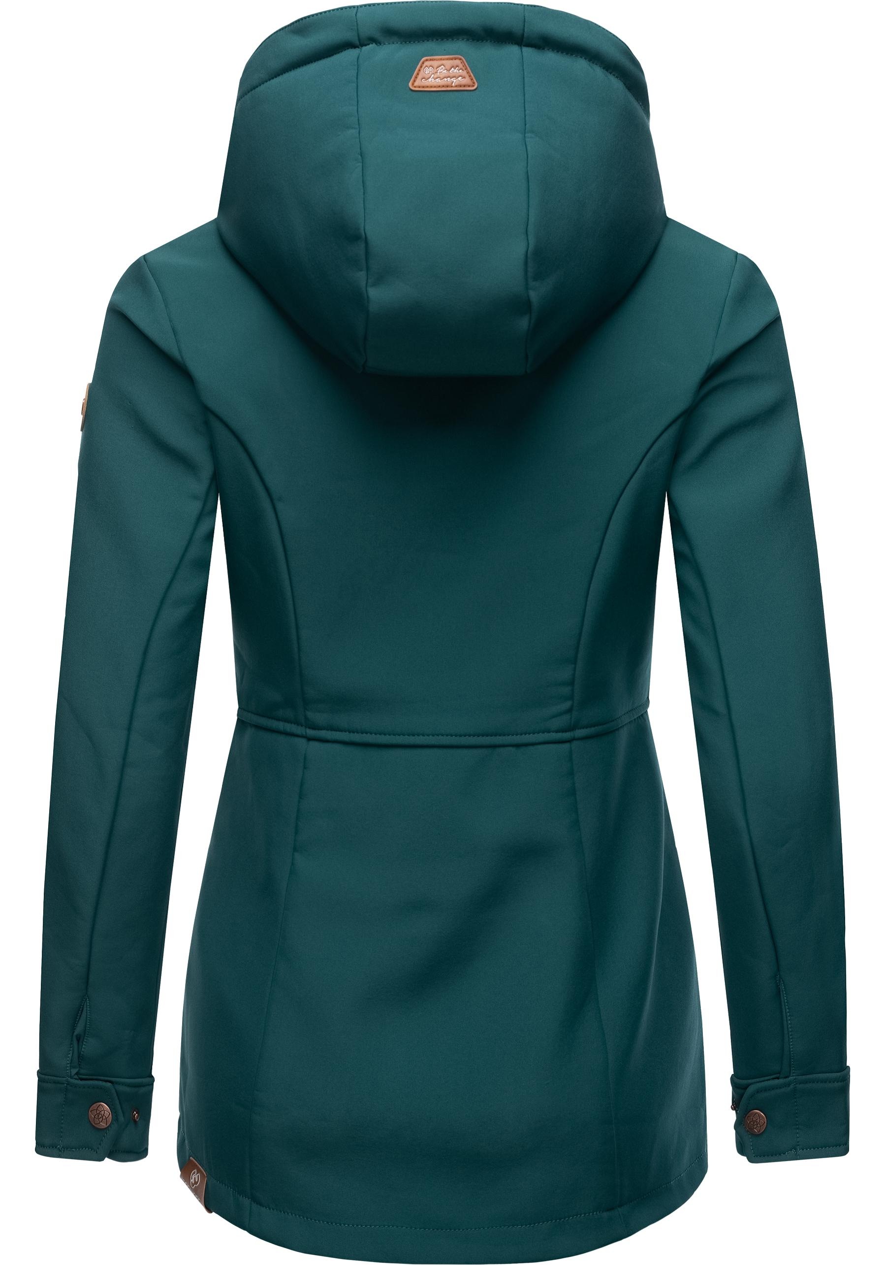 Ragwear Softshelljacke »Yba«, mit Kapuze, sportliche Damen Outdoorjacke mit Kapuze