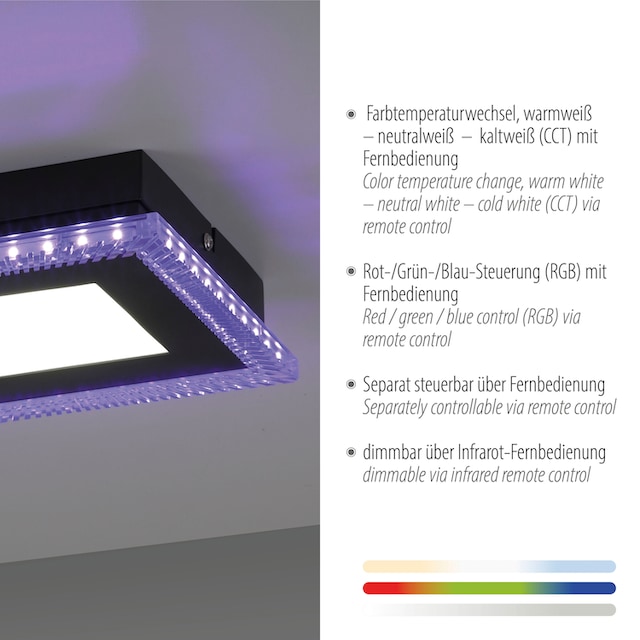 JUST LIGHT LED Deckenleuchte »ACRI«, 2 flammig-flammig | BAUR