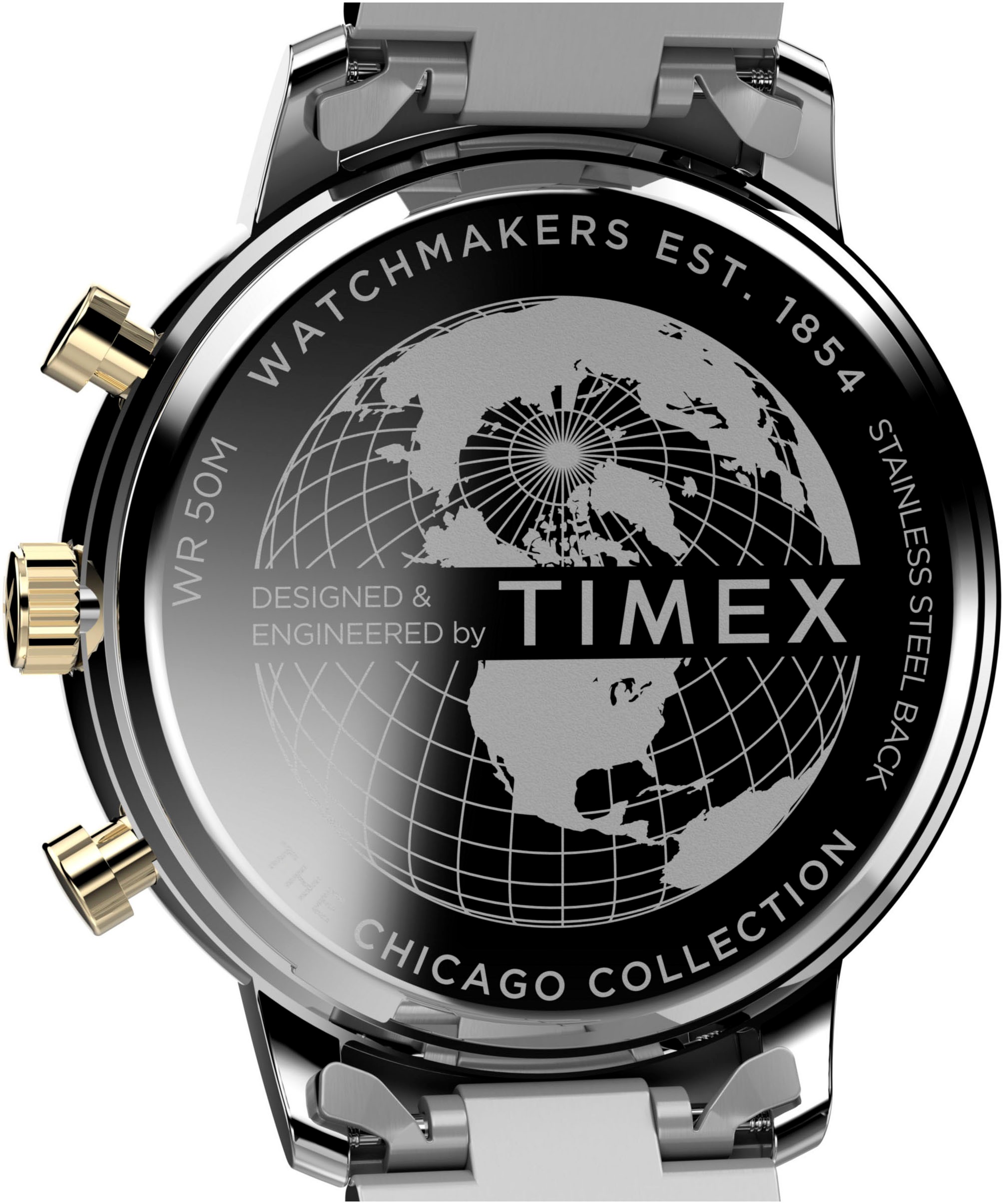 Timex Chronograph »CHICAGO«, Quarzuhr, Armbanduhr, Herren, Datum, Stoppfunktion, 12/24-Std.-Anzeige