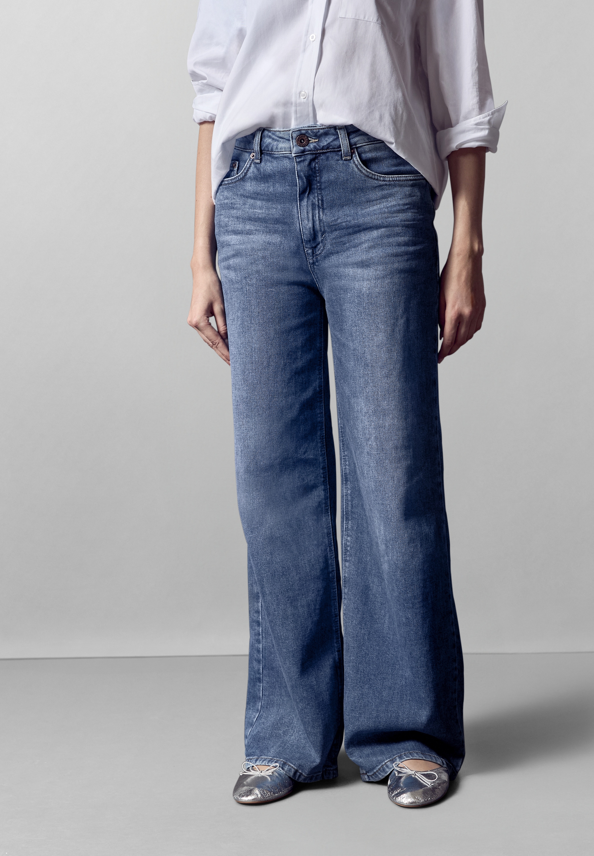 STREET ONE STUDIO Loose-fit-Jeans, aus Baumwolle mit Stretchanteil