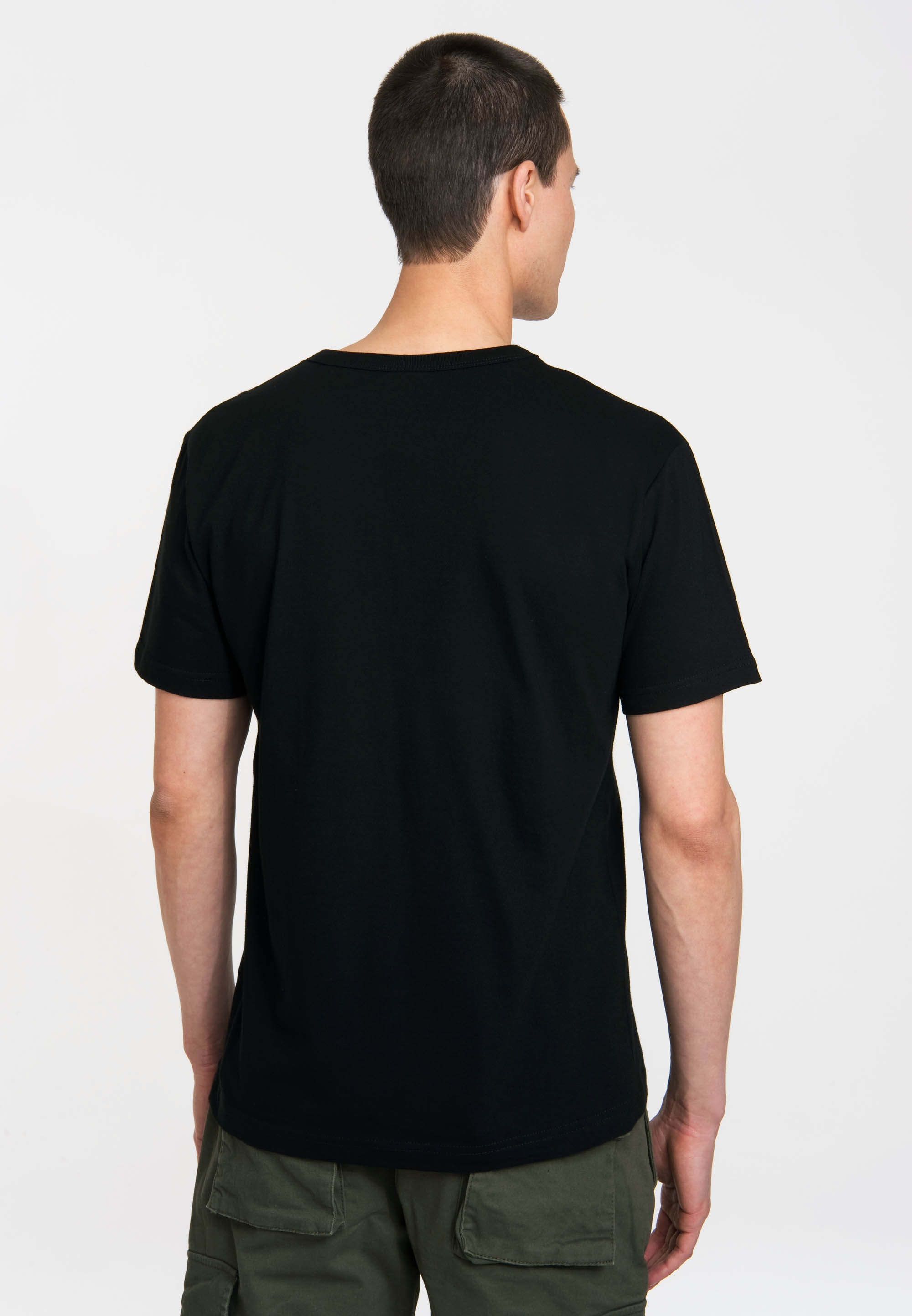 T-Shirt LOGOSHIRT "Harry Potter - Platform 9 3/4", Herren, Gr. 4XL, schwarz, 100% Baumwolle, bedruckt, normal, Rundhals, Shirts T-Shirt, mit Harry Potter Hogwarts Express-Motiv 3