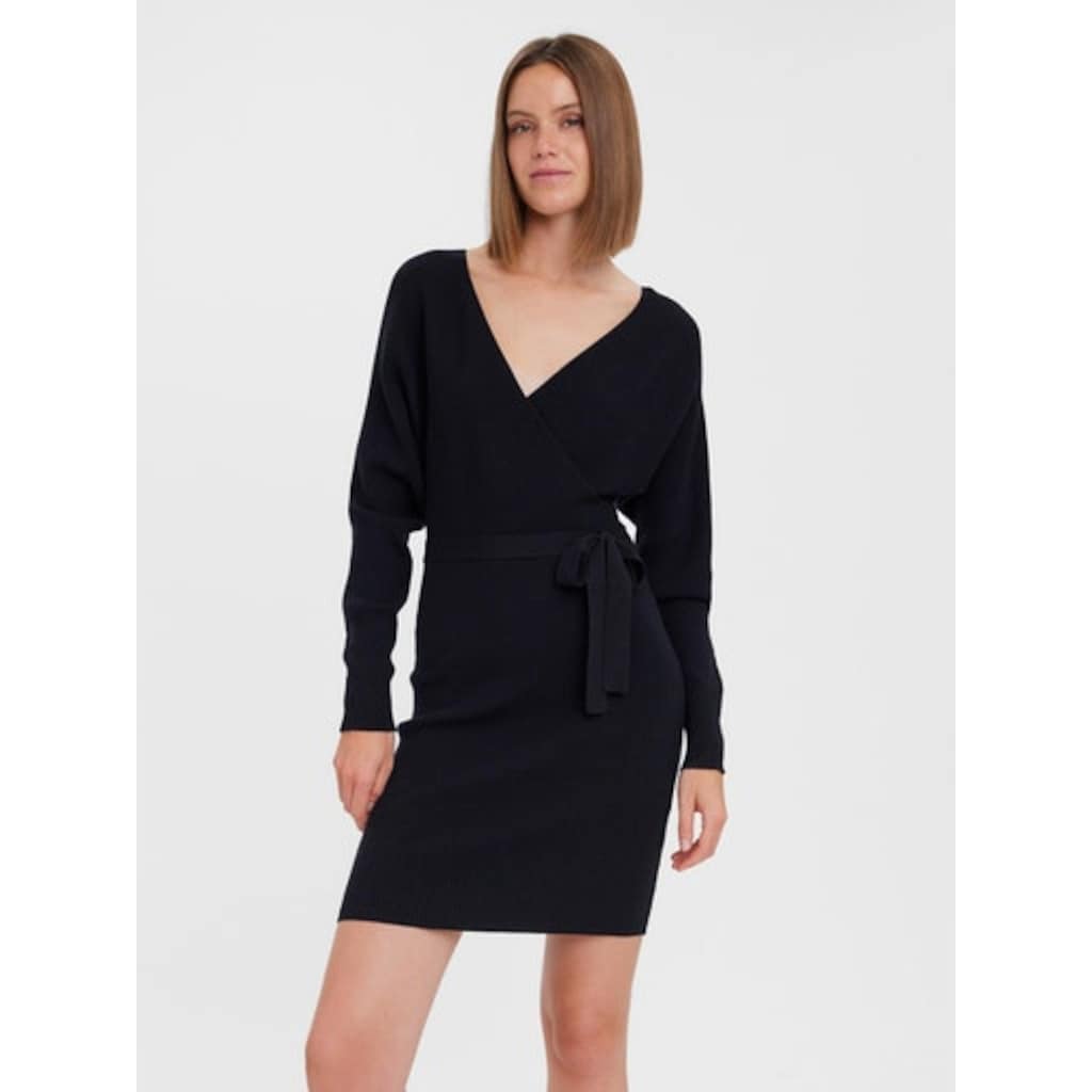 Vero Moda Strickkleid »VMHOLLYREM LS V-NECK DRESS GA NOOS«