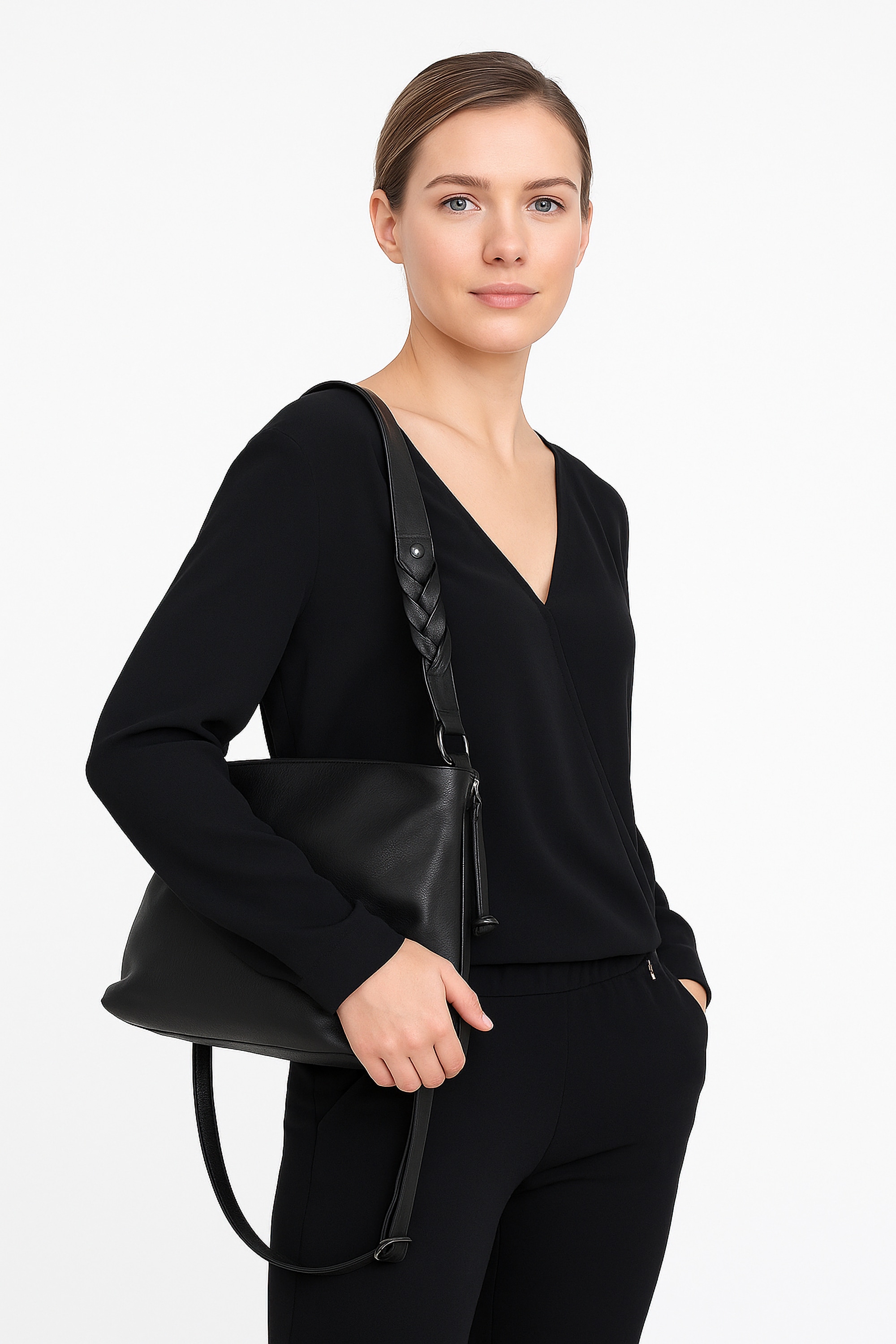 TONI&FRIENDS Schultertasche »Flechtzauber« mit drei separaten RV-Fächern