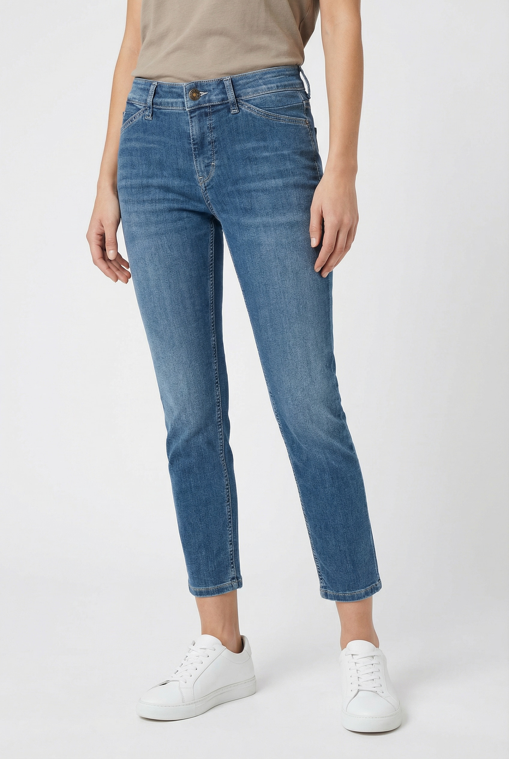 MAC 7/8-Jeans "Dream Summer" verkürzt mit Schlitz am Saum