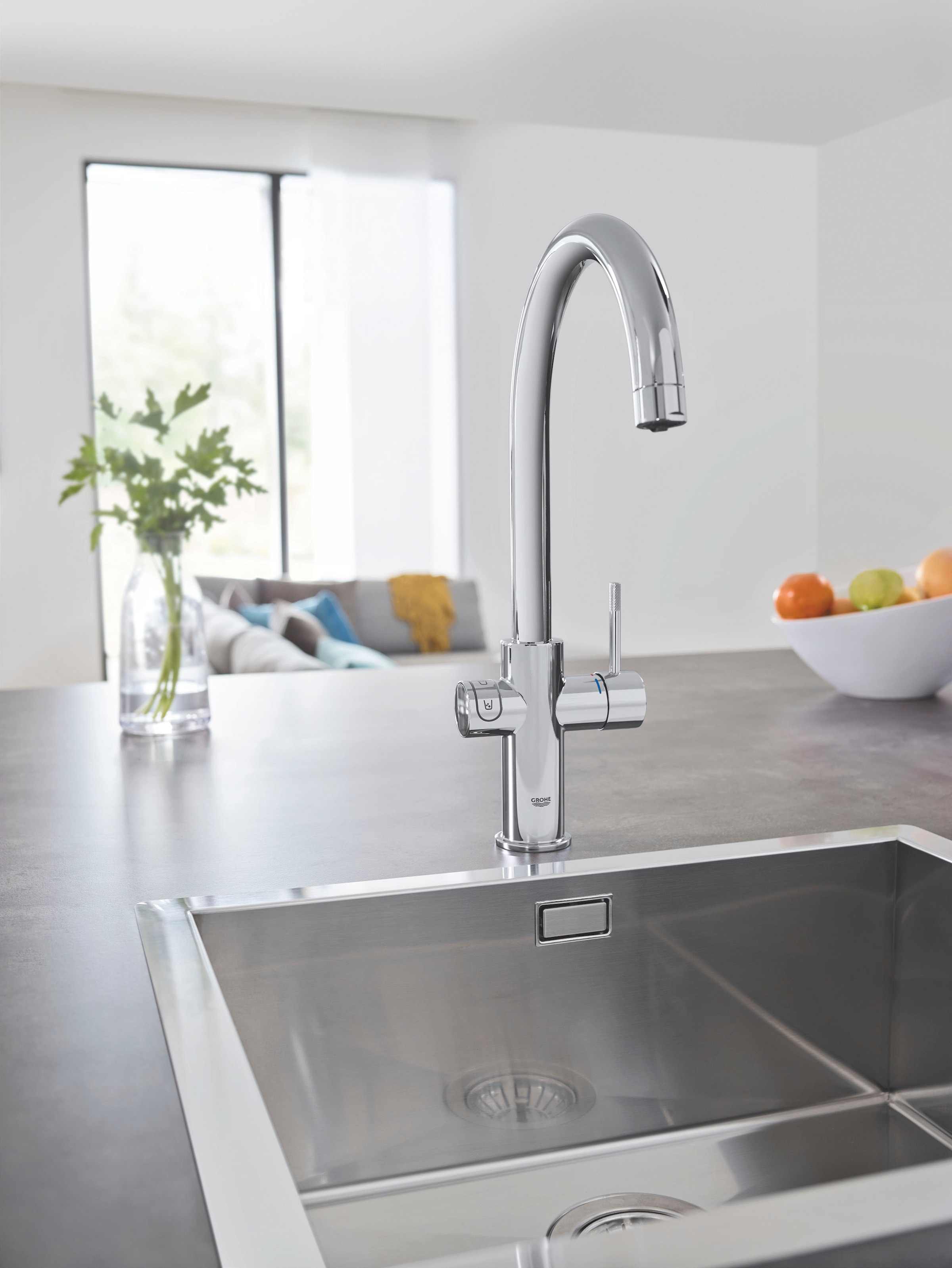 Grohe Untertisch-Trinkwassersystem »Grohe Blue«, (Packung), langlebige Oberfläche