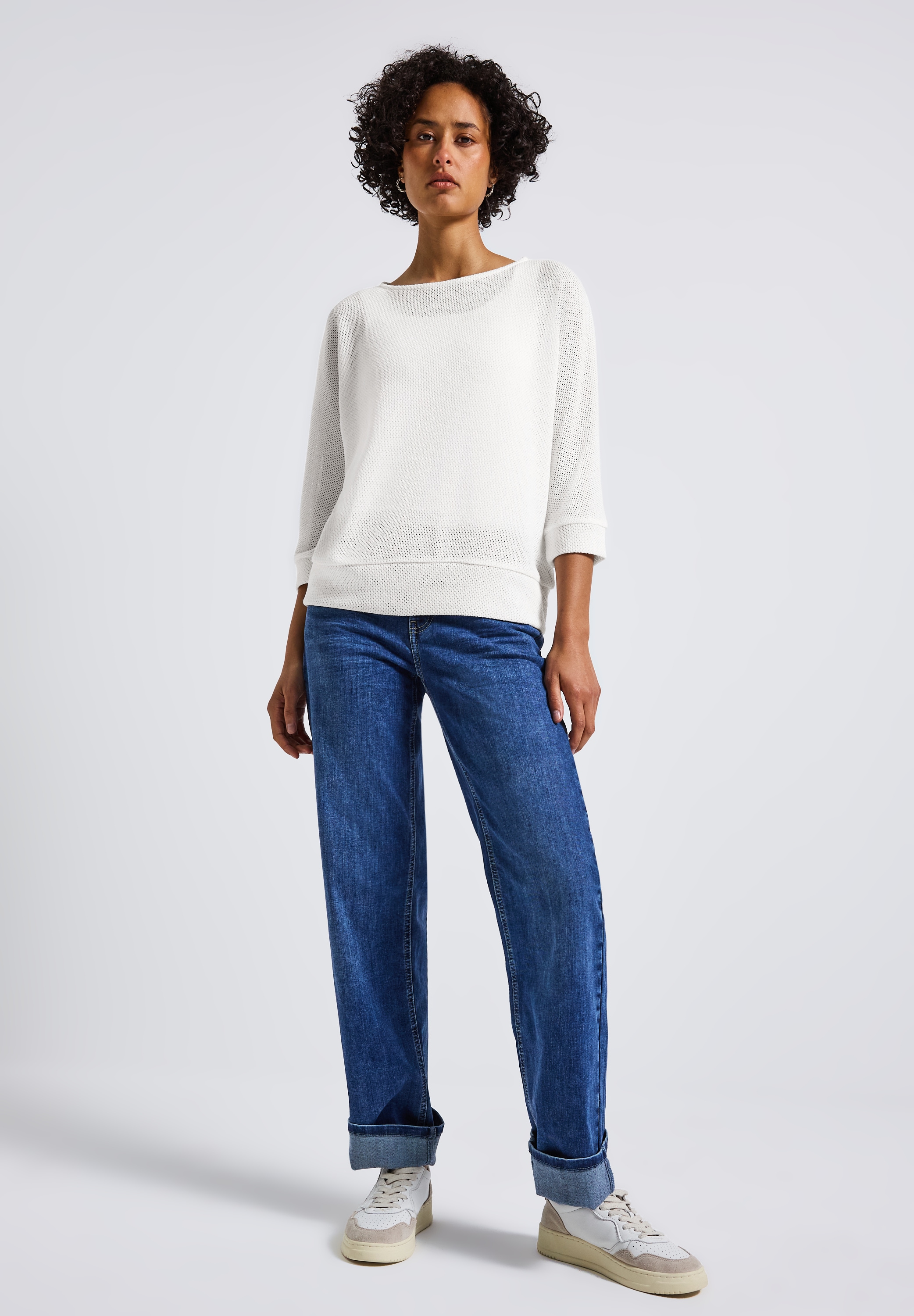 STREET ONE T-Shirt, mit U-Boot-Ausschnitt