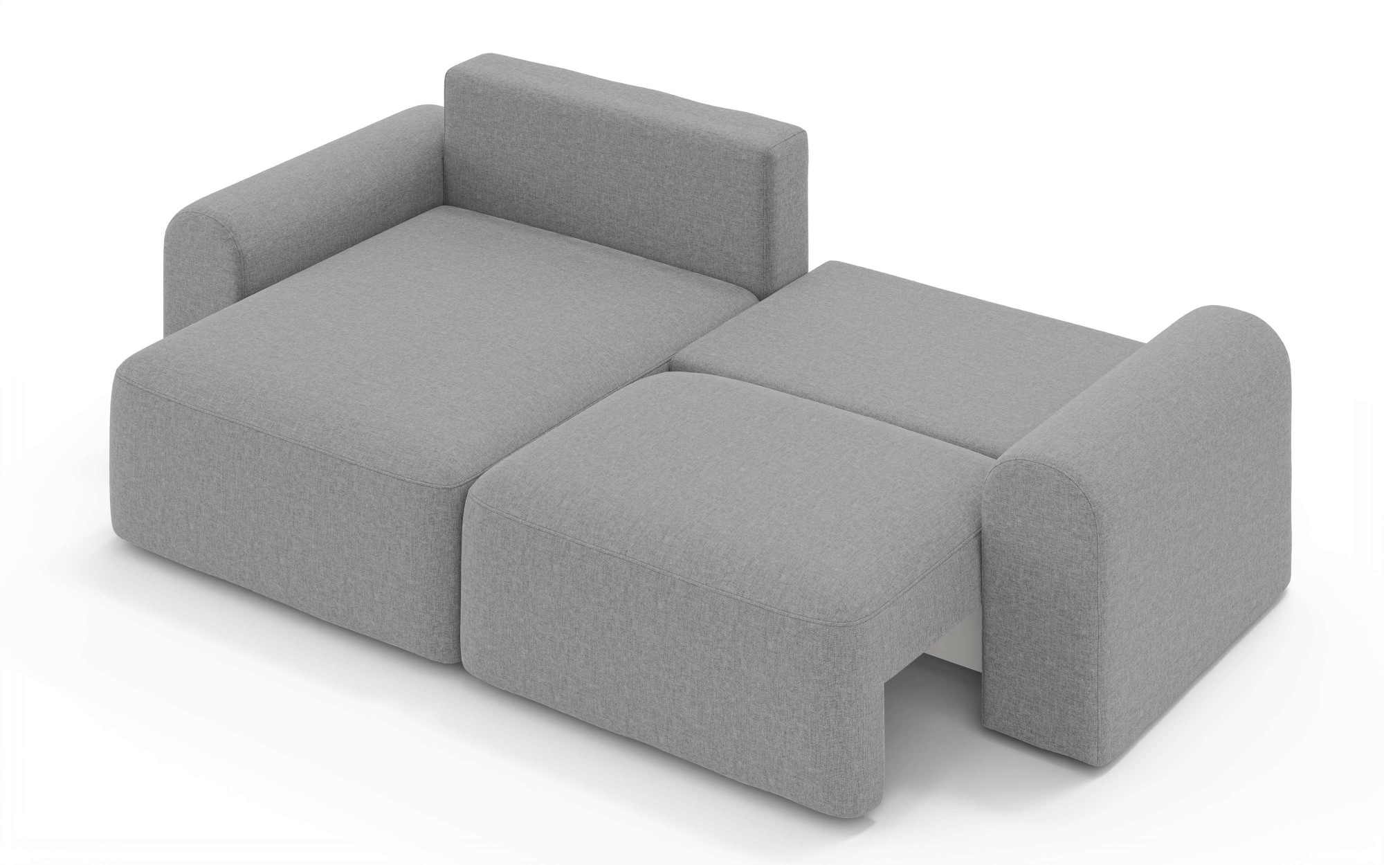 OTTO home Ecksofa »LEOO universell Schlafsofa mit Bettkasten, Maße B/T/H: 272/152/84,5 cm«, L-Form mit Recamiere rechts oder links montierbar, hoher Sitzkomfort