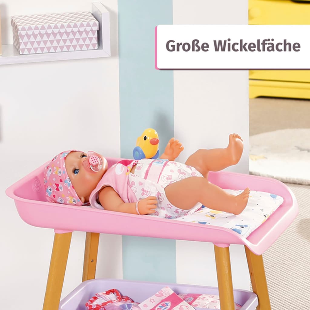 Baby Born Puppenwickeltisch, mit Wickelauflage und Tuchhalter