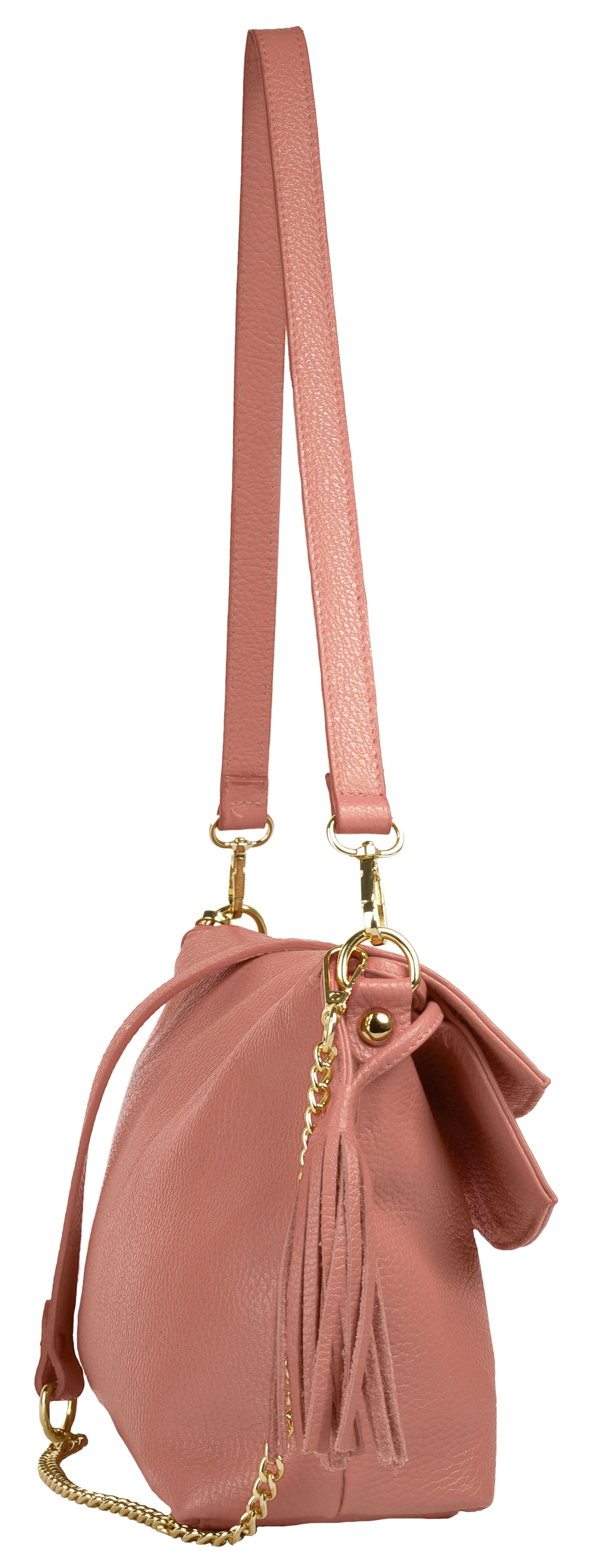 Samantha Look Umhängetasche echt Leder, Made in Italy