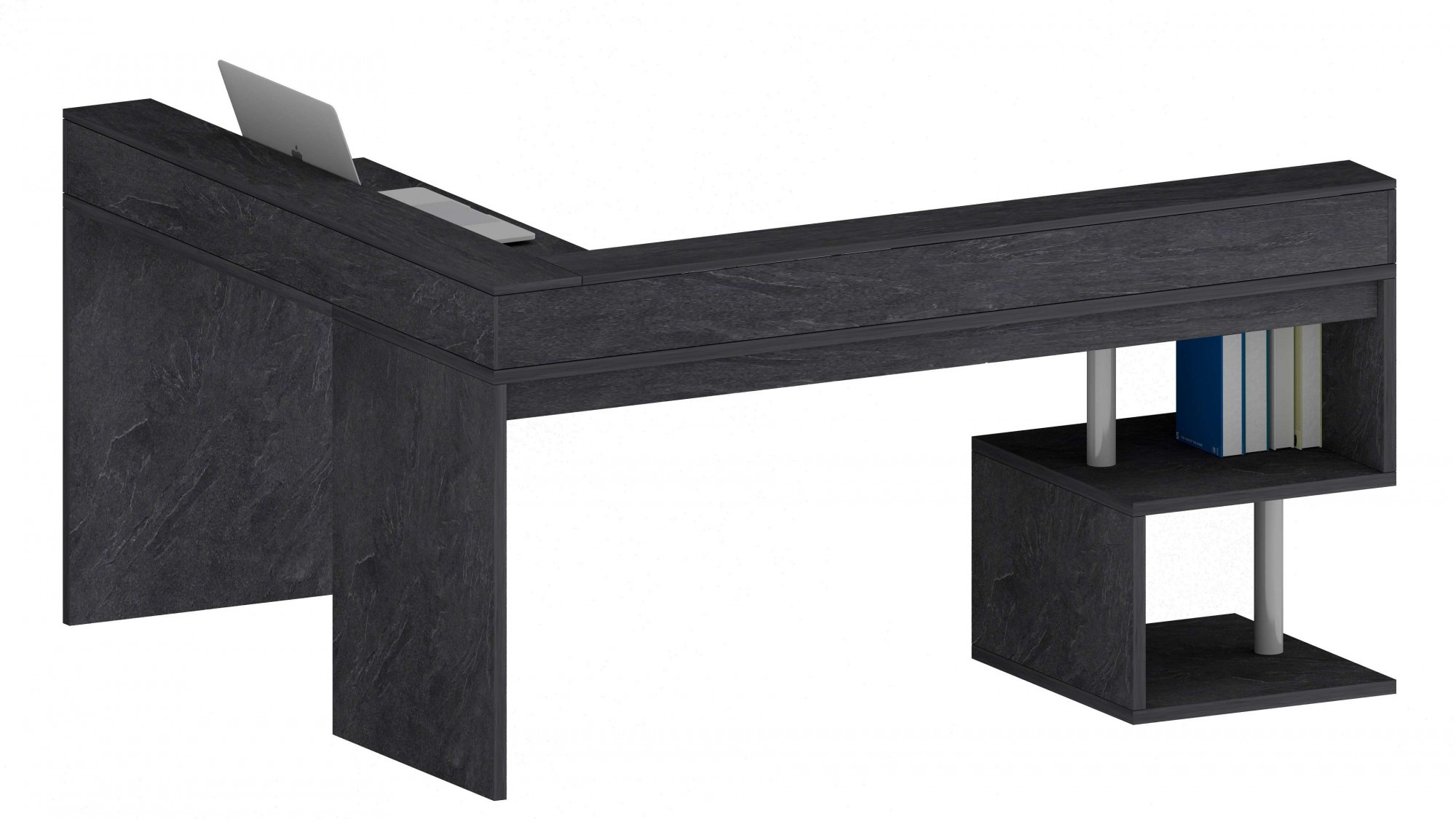 INOSIGN Eckschreibtisch »Esse, Schreibtisch im modernen Design«, mit oder ohne Monitoraufsatz Breite 180/160 cm, "Made in Italy"