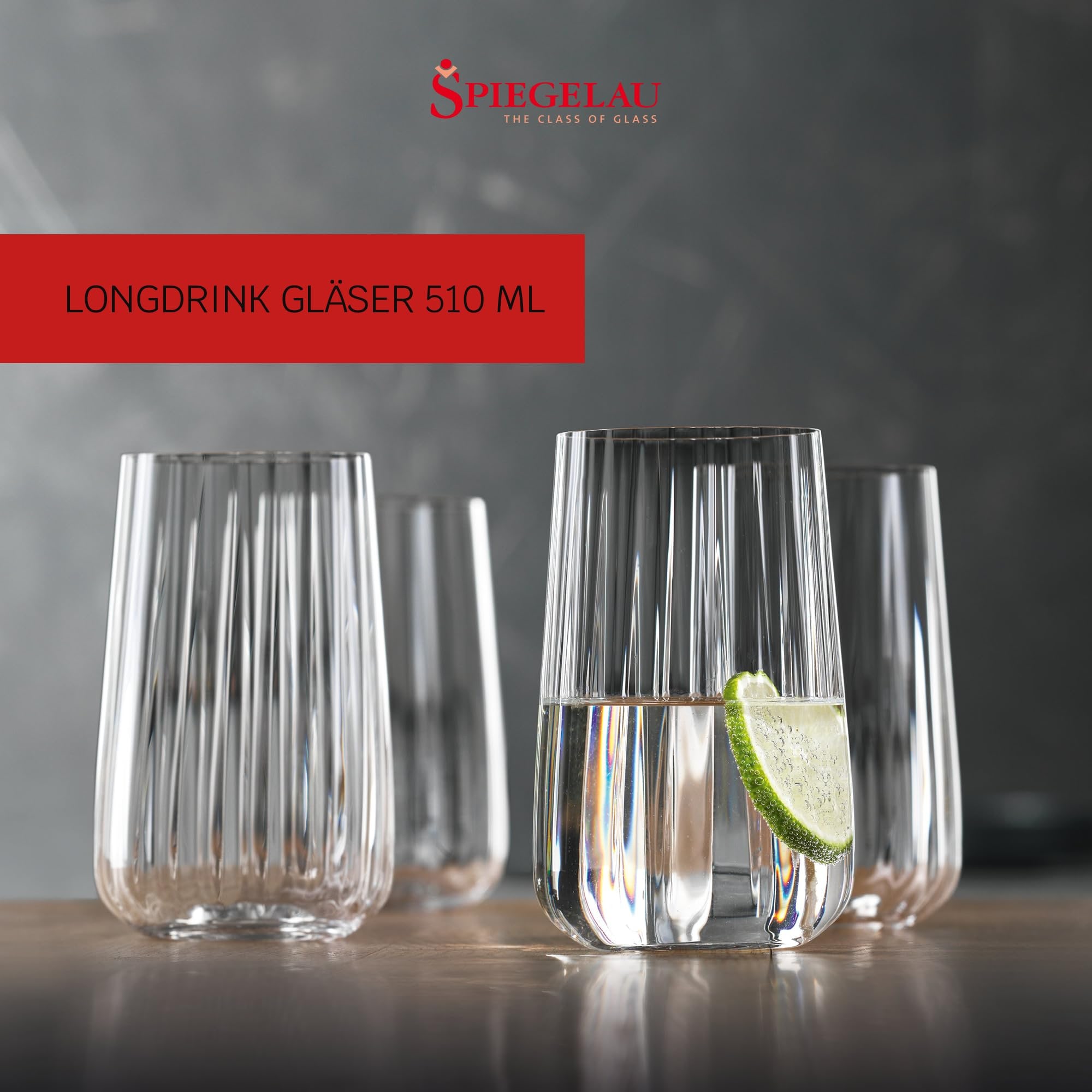 SPIEGELAU Longdrinkglas »Longdrinkgläser Lifestyle 510 ml 4er Set transparent«